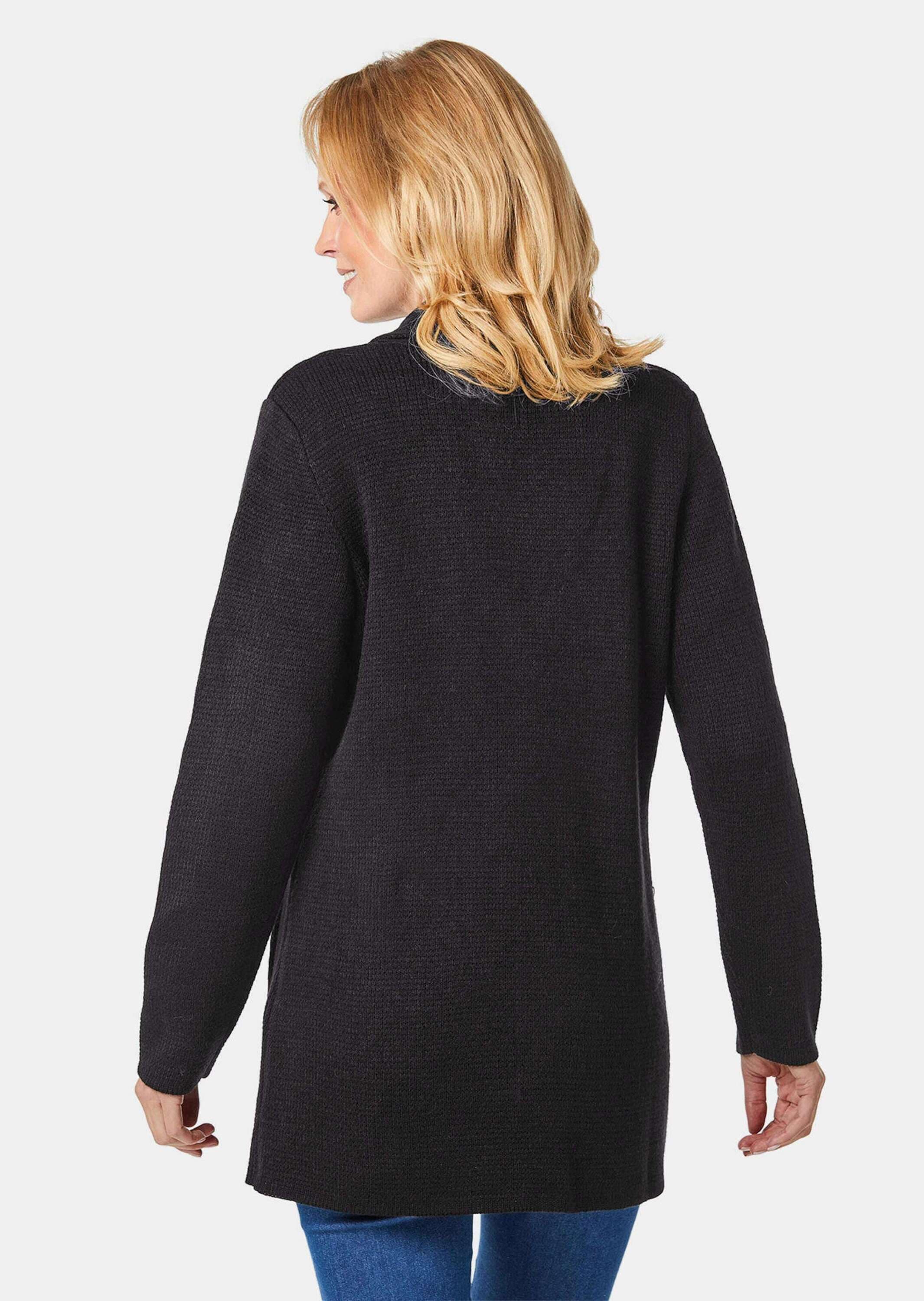GOLDNER Strickjacke »Strickjacke Kuschelweiche Strickjacke in kaschierender Länge«