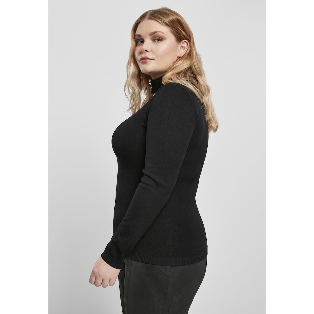 URBAN CLASSICS Sweater »Frauen Ladies Basic Turtleneck Sweater« (1 tlg.) IN8880