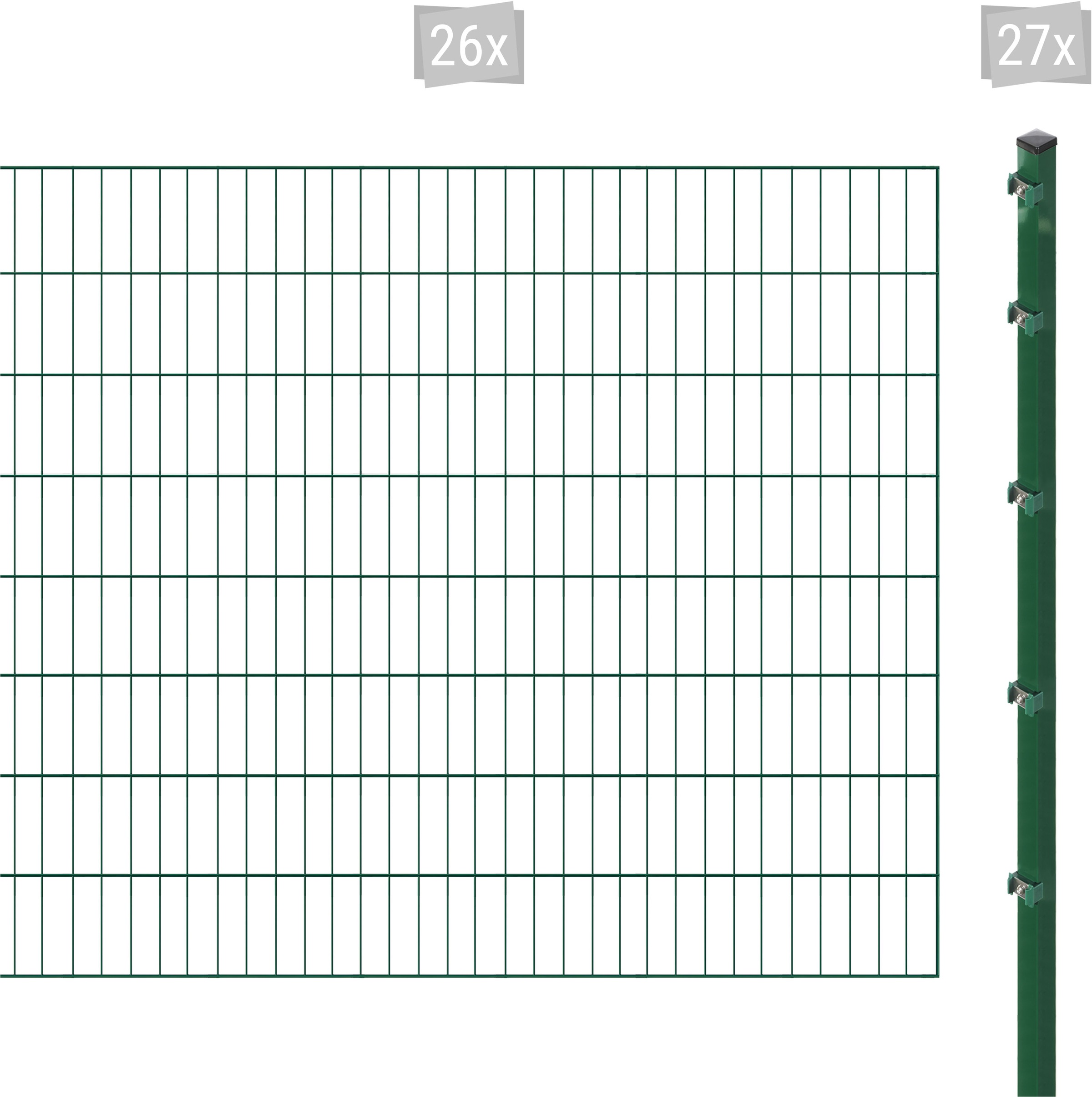 Arvotec Einstabmattenzaun »ESSENTIAL 160 zum Aufschrauben«, Zaunhöhe 160 cm, Zaunlänge 2 - 60 m