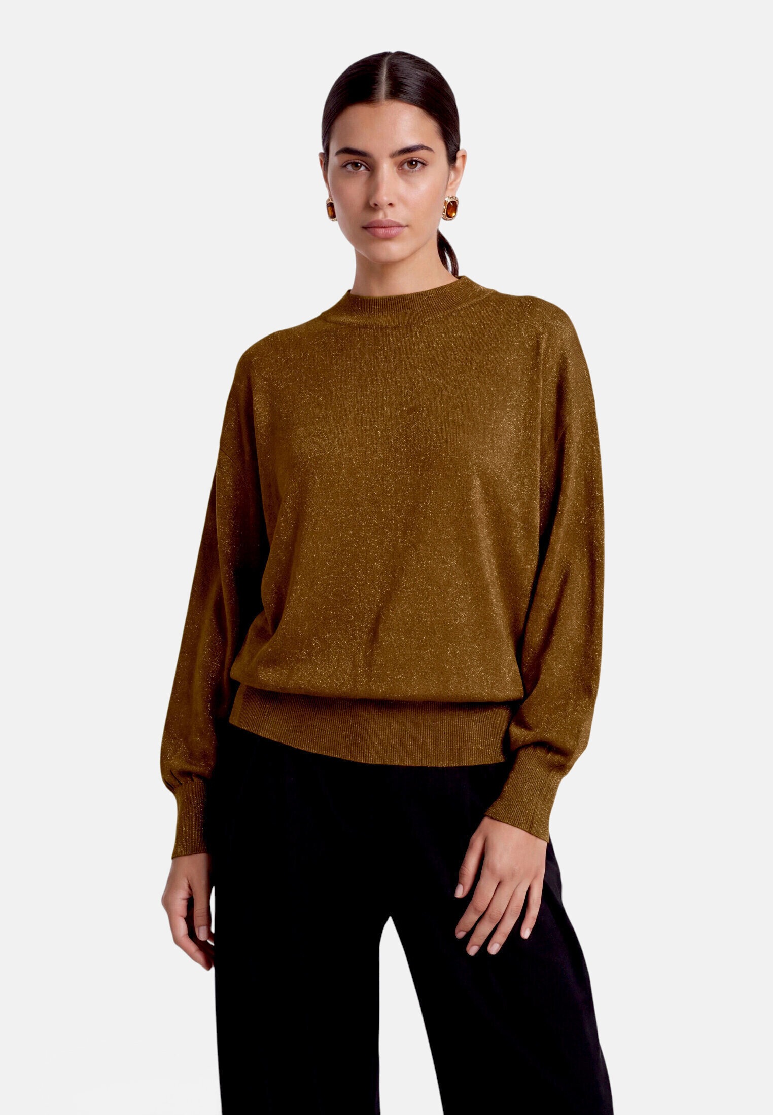 Zero Strickpullover »Damen mit Lurexfaden« 1 Material