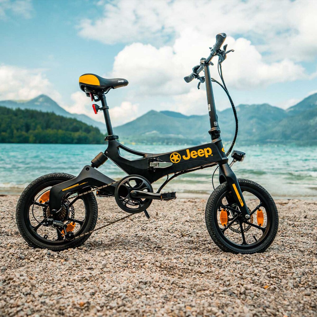 Jeep E-Bikes E-Bike »FR 6020«, 1 Gang, Heckmotor 250 W, (mit Akku-Ladegerät)