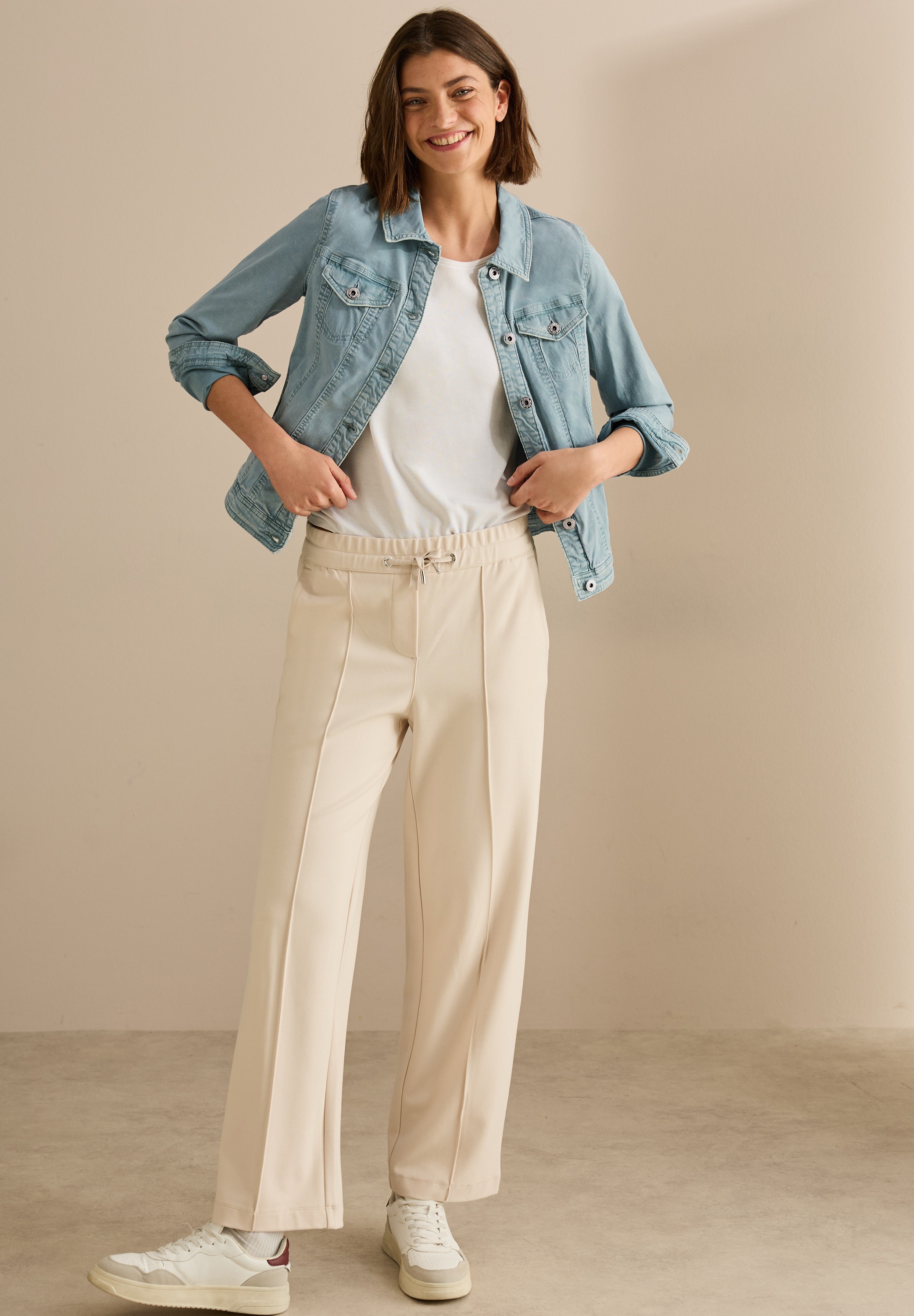 Thumbnail - Cecil Jeansjacke ohne Kapuze mit Brusttaschen