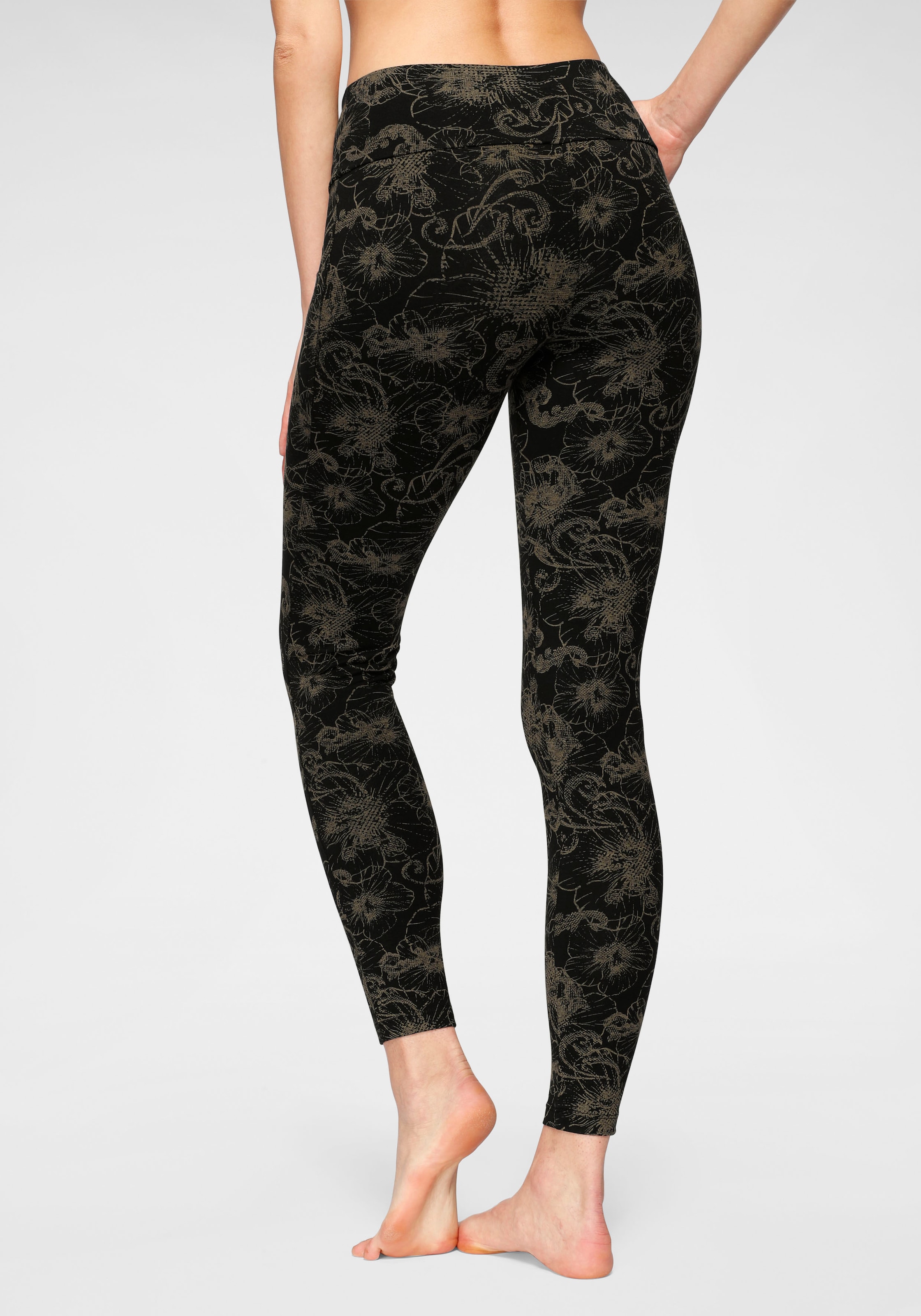 H.I.S Leggings, (2er-Pack), bedruckt und uni