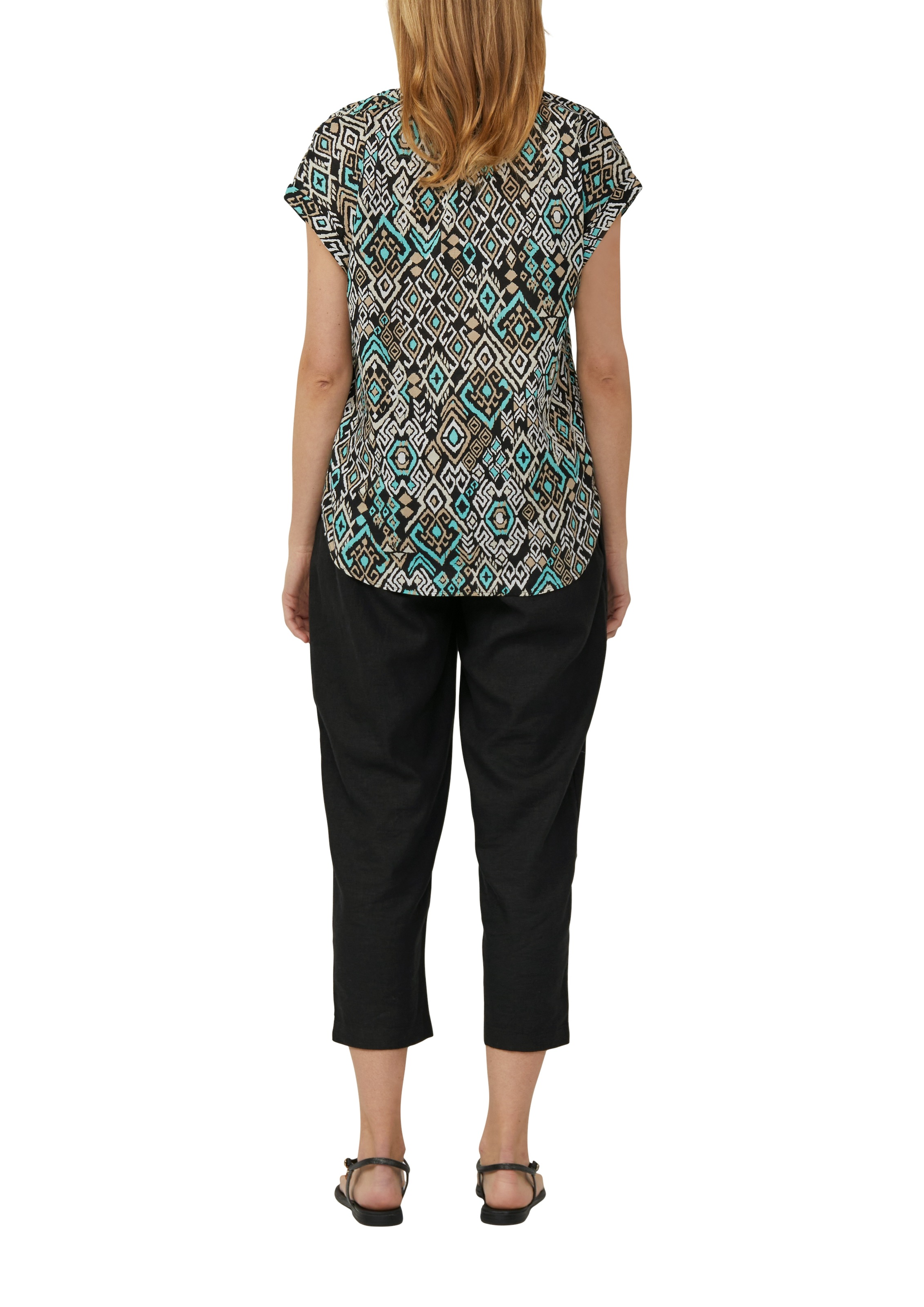 s.Oliver Klassische Bluse, mit All-Over Print
