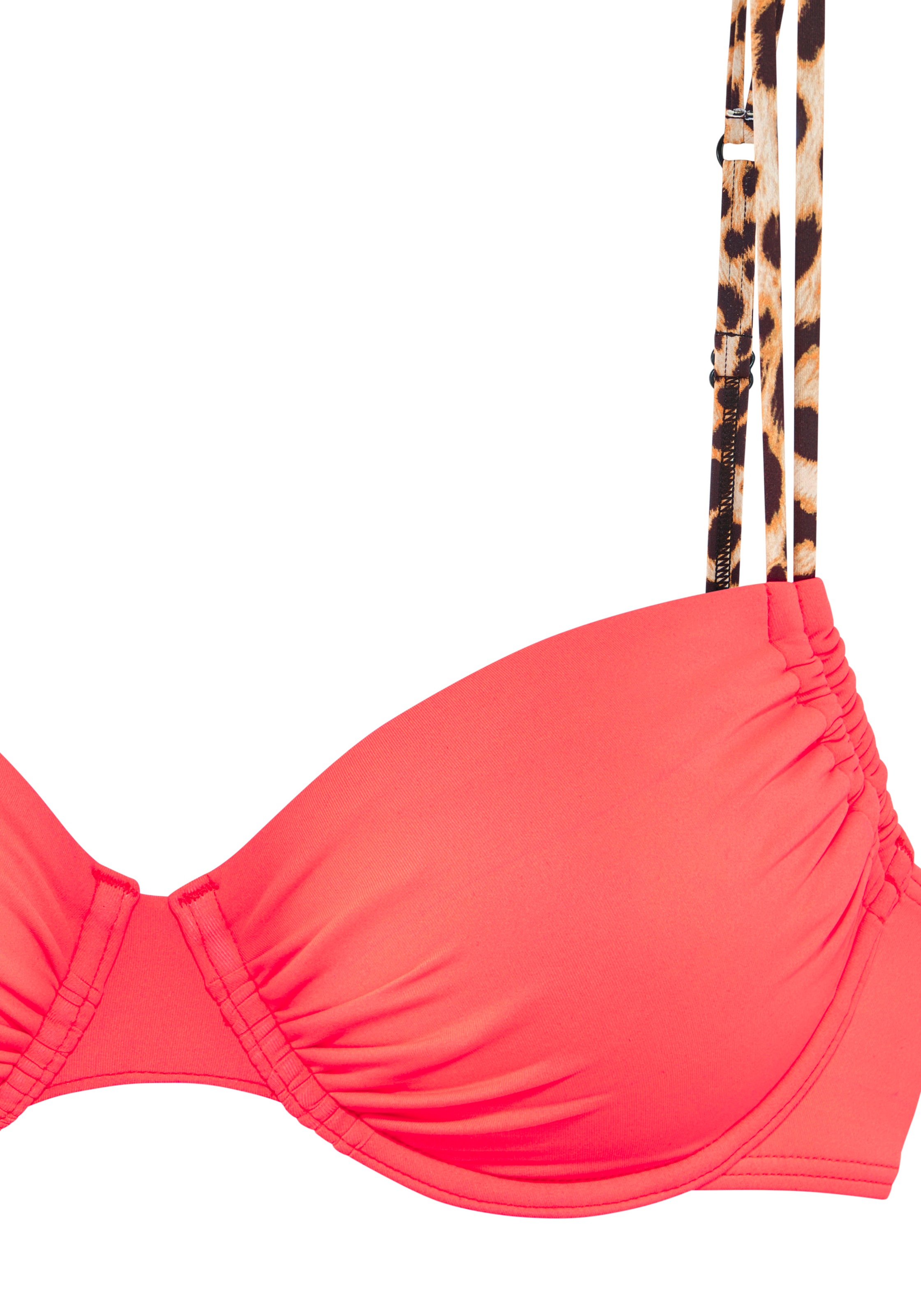 Buffalo Bügel-Bikini-Top »Lovisa« mit Animalprint in Kontrastdetails