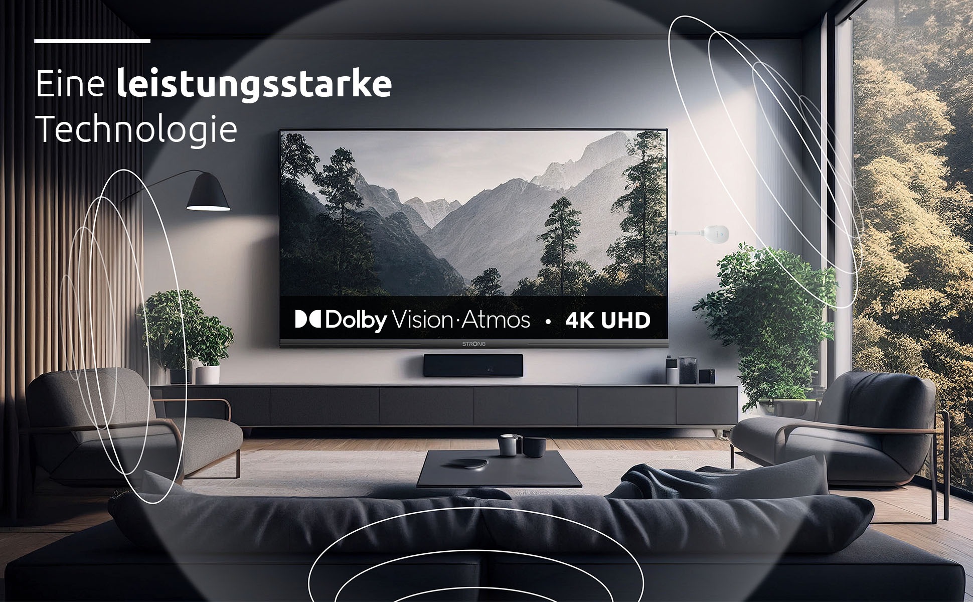 Strong Streaming-Stick »LEAP-NEVE 4K UHD-Streaming-Dongle Google TV«, Video-Streaming: Netflix, Youtube, Amazon Prime Video, Disney+