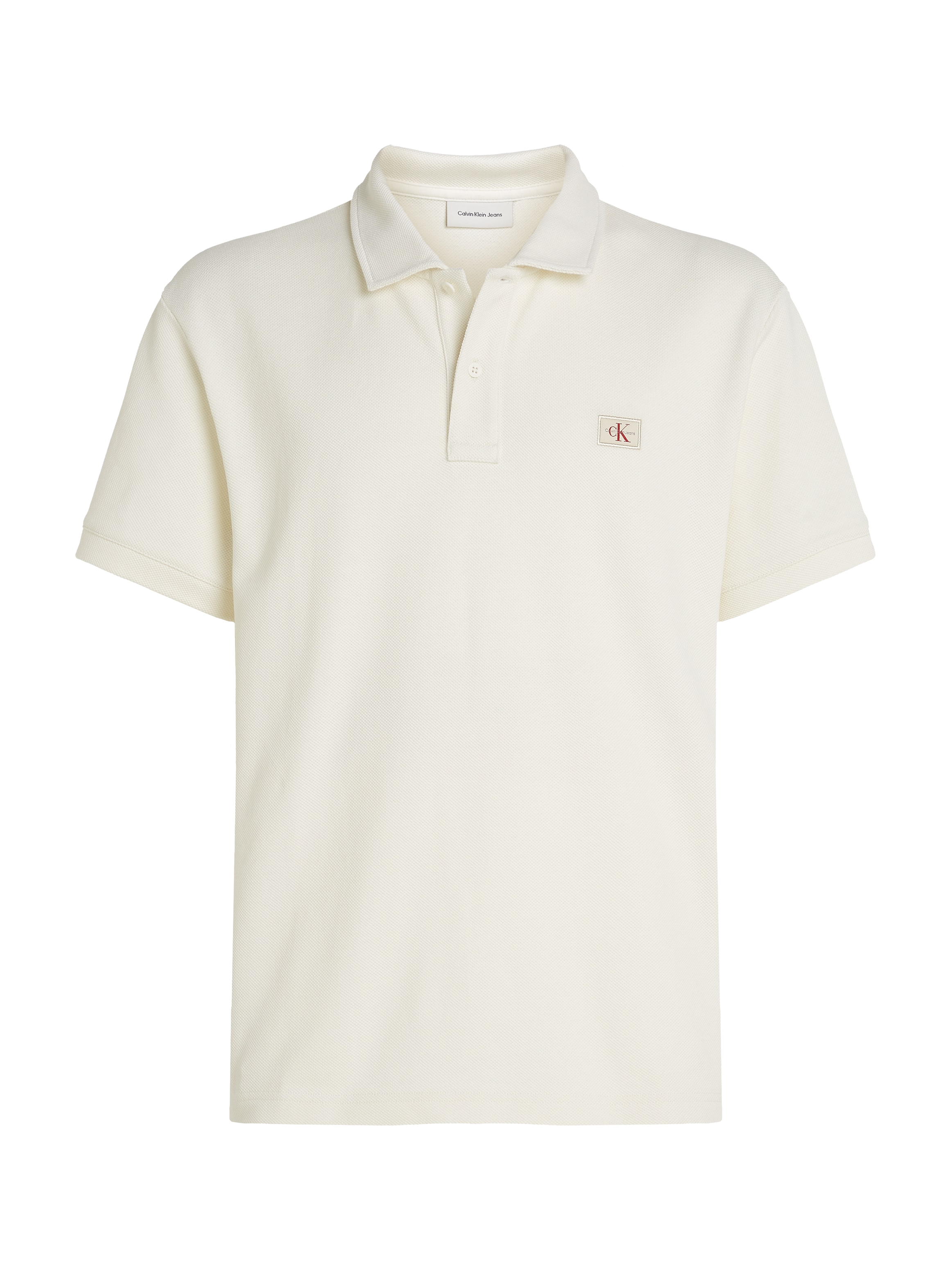 Calvin Klein Jeans Poloshirt »WOVEN LABEL POLO«, Logodruck