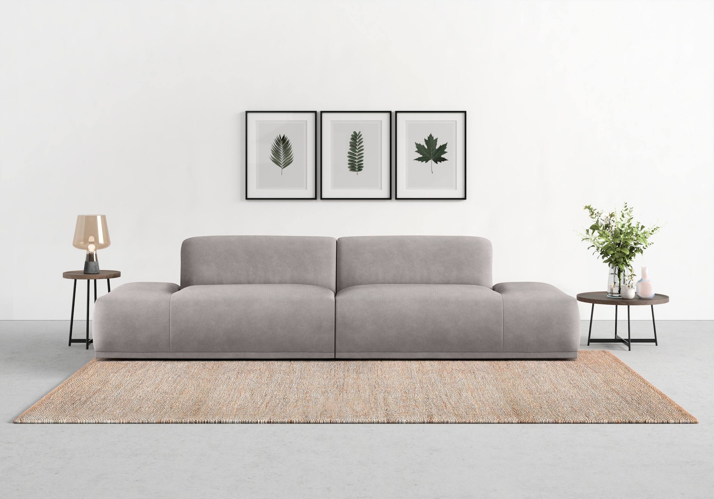 TRENDMANUFAKTUR Big-Sofa »Braga, toller Sitzkomfort, Designsofa«, in moderner Optik,...