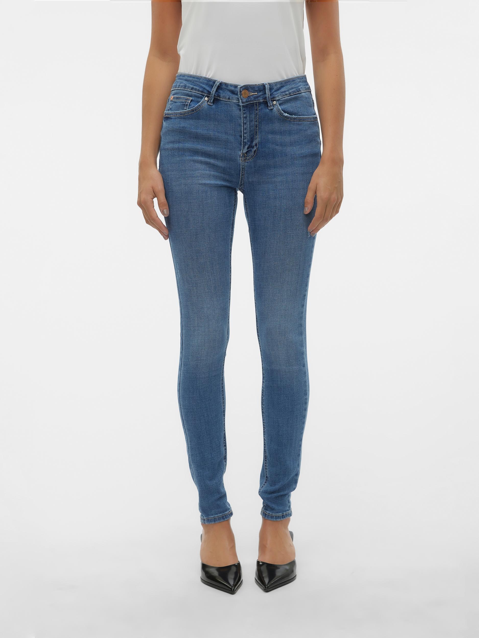 Vero Moda Skinny-fit-Jeans "VMFLASH MR SKINNY JEANS LI347 NOOS" Baumwollmis günstig online kaufen