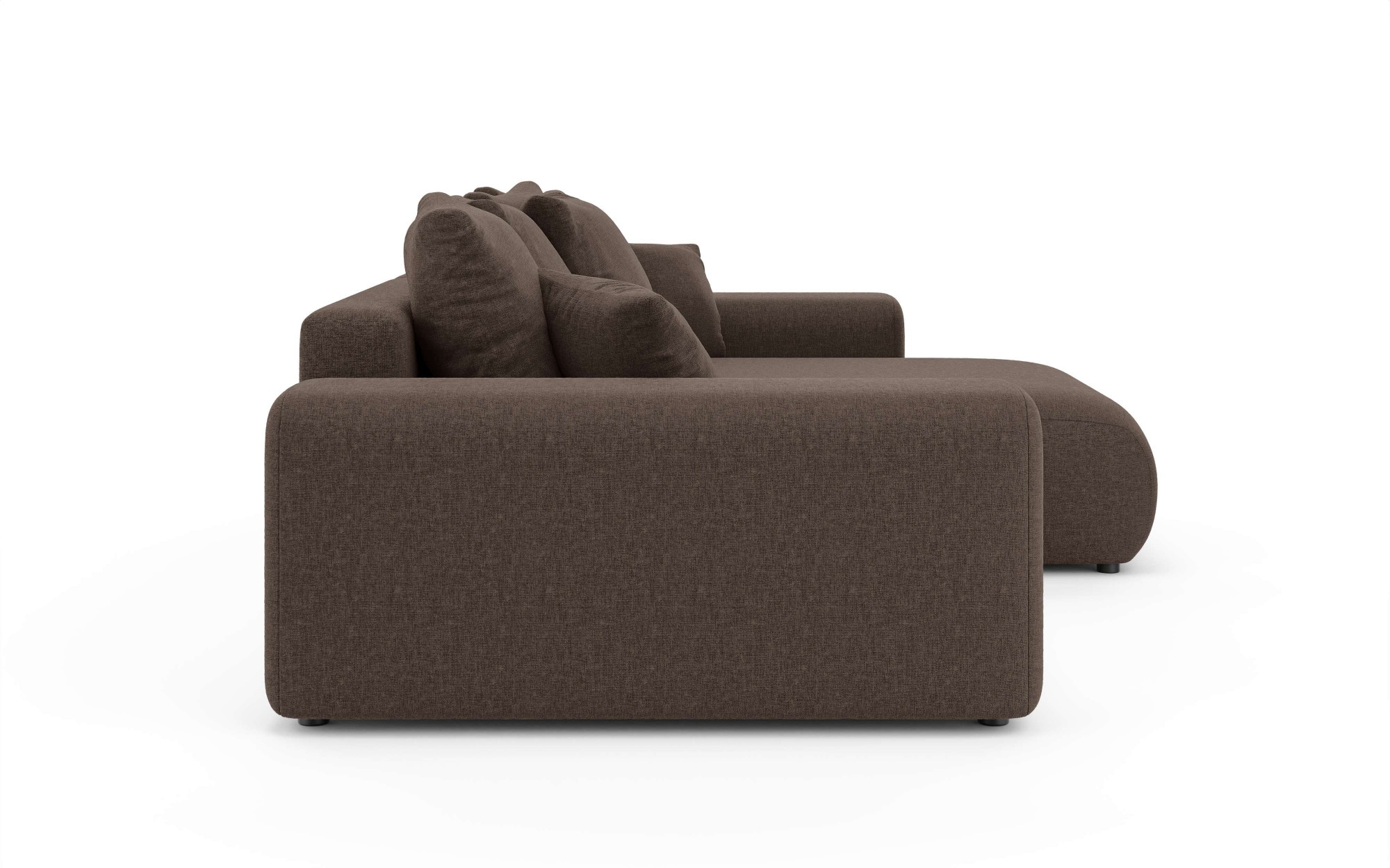 Home affaire Ecksofa »LAKESIDE mit Bettfunktion und Bettkasten, B/T/H 257/166/84 cm«, L-Form, Recamiere beidseitig montierbar, mit Wellenunterfederung