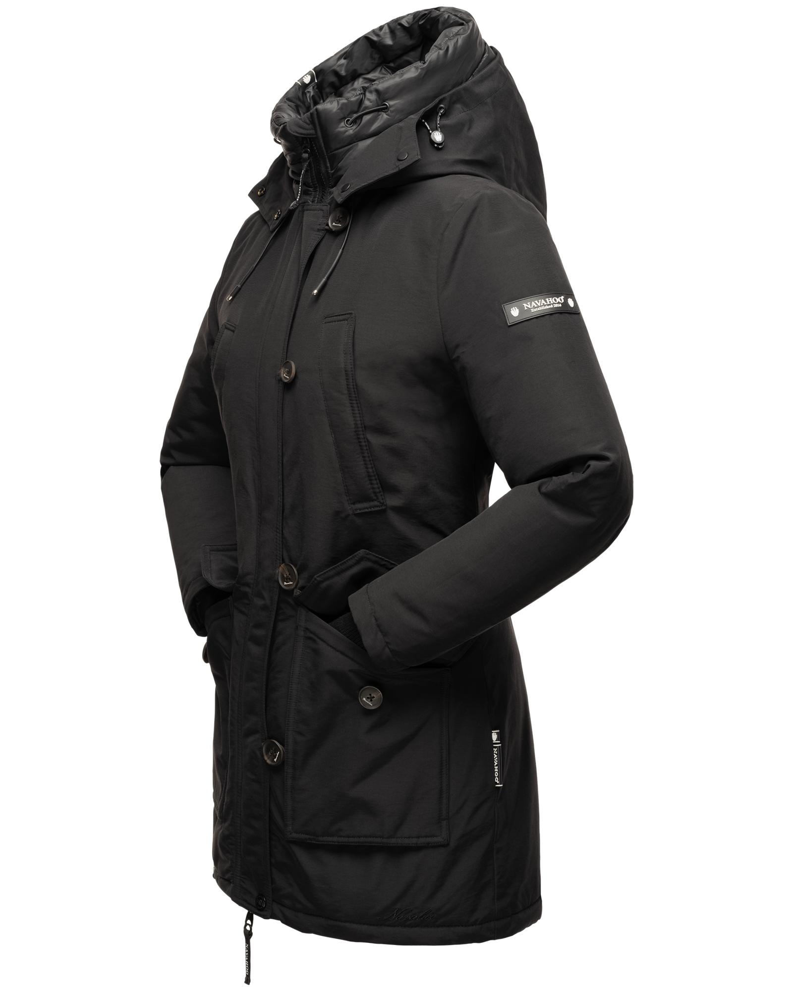Navahoo Winterjacke »Freezestoorm« mit Kapuze Warm gefütterter Damen Wintermantel