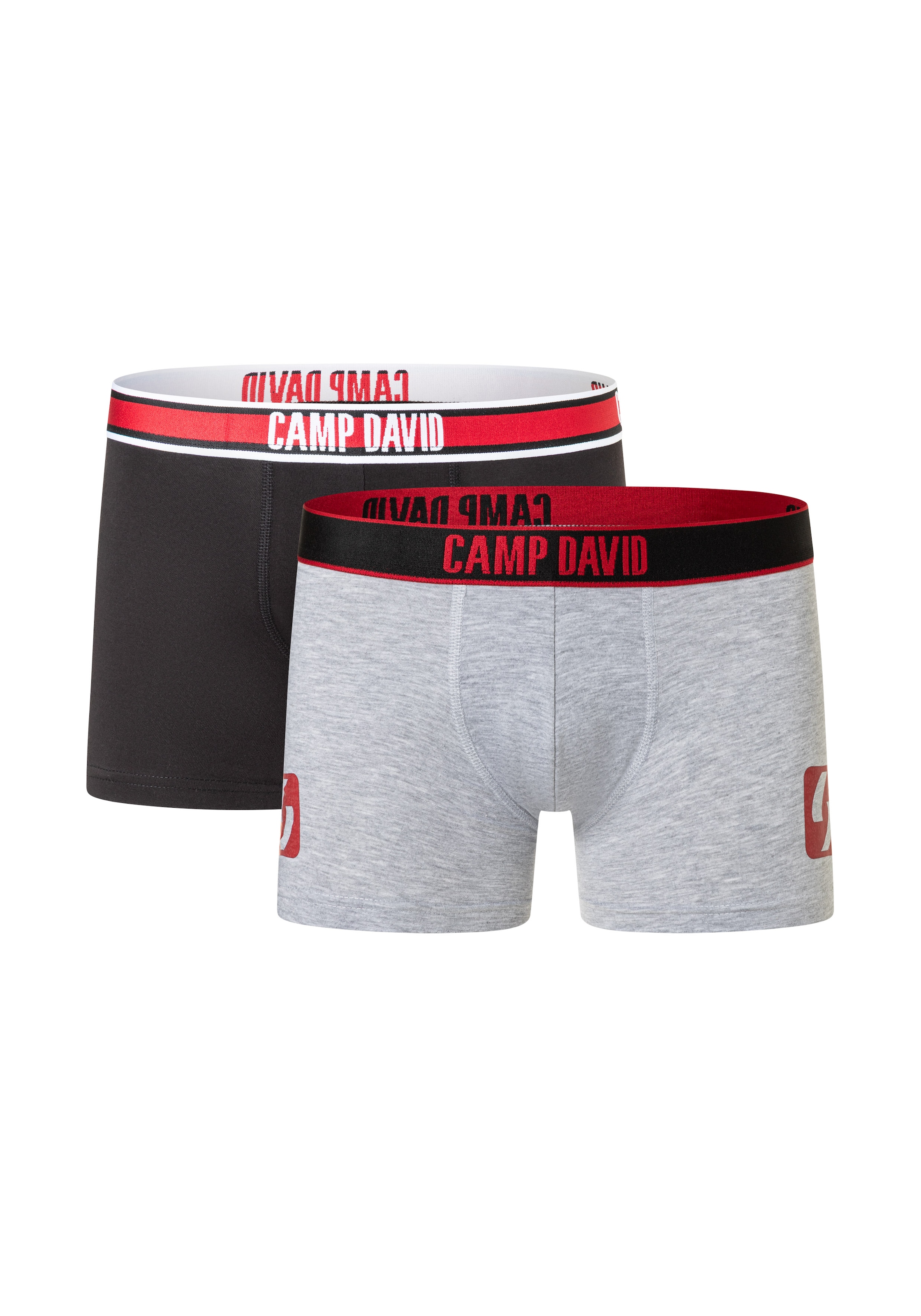 CAMP DAVID Boxershorts "casual" 2 Paar, mit elastischem Bund günstig online kaufen