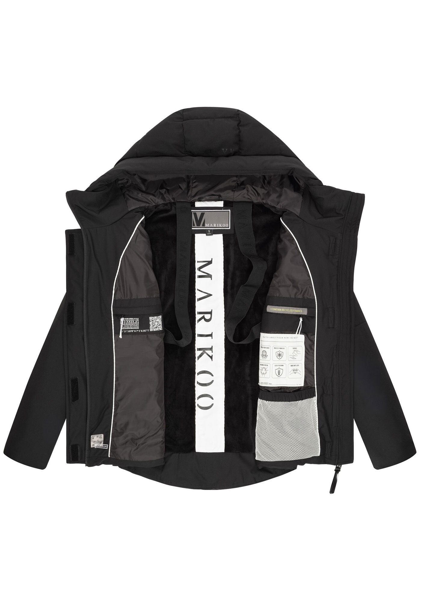 Marikoo Outdoorjacke »Elira«, mit warmem Teddyfell