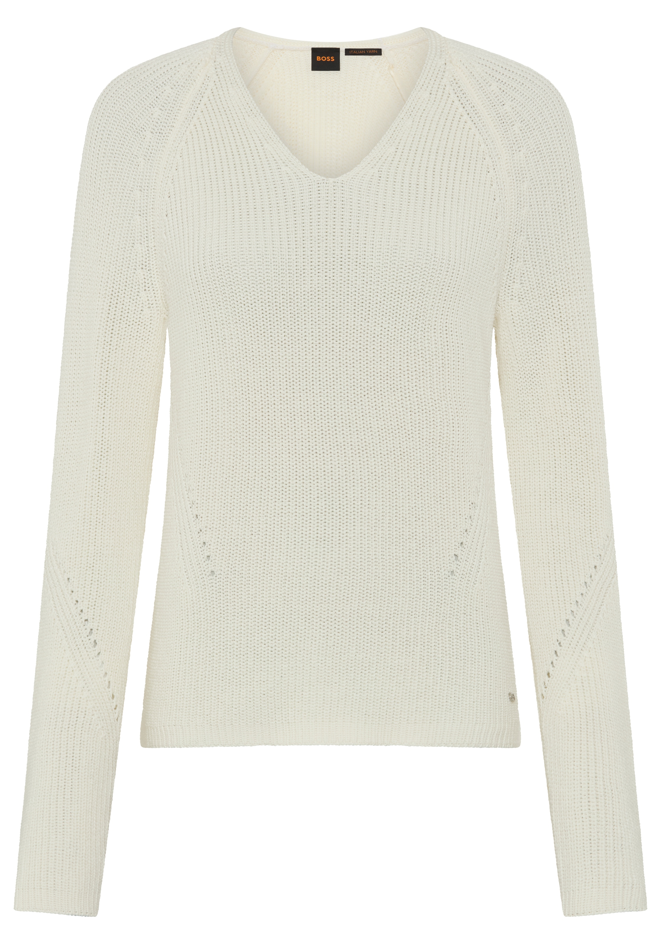 BOSS ORANGE Strickpullover "Fardellina Premium Damenmode" aus reiner Baumwolle