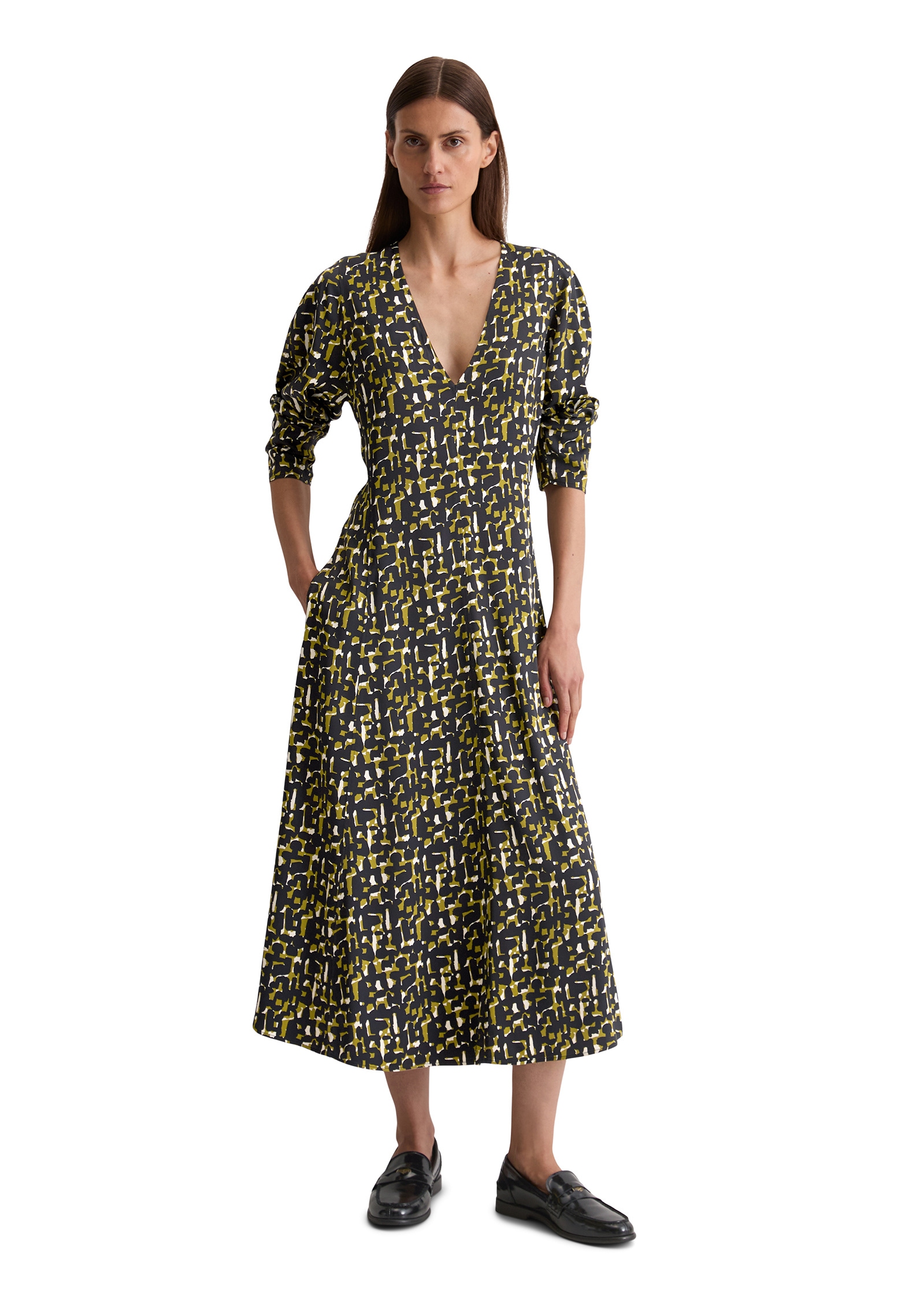 Marc O'Polo Druckkleid »aus Viskose-Stretch-Satin«