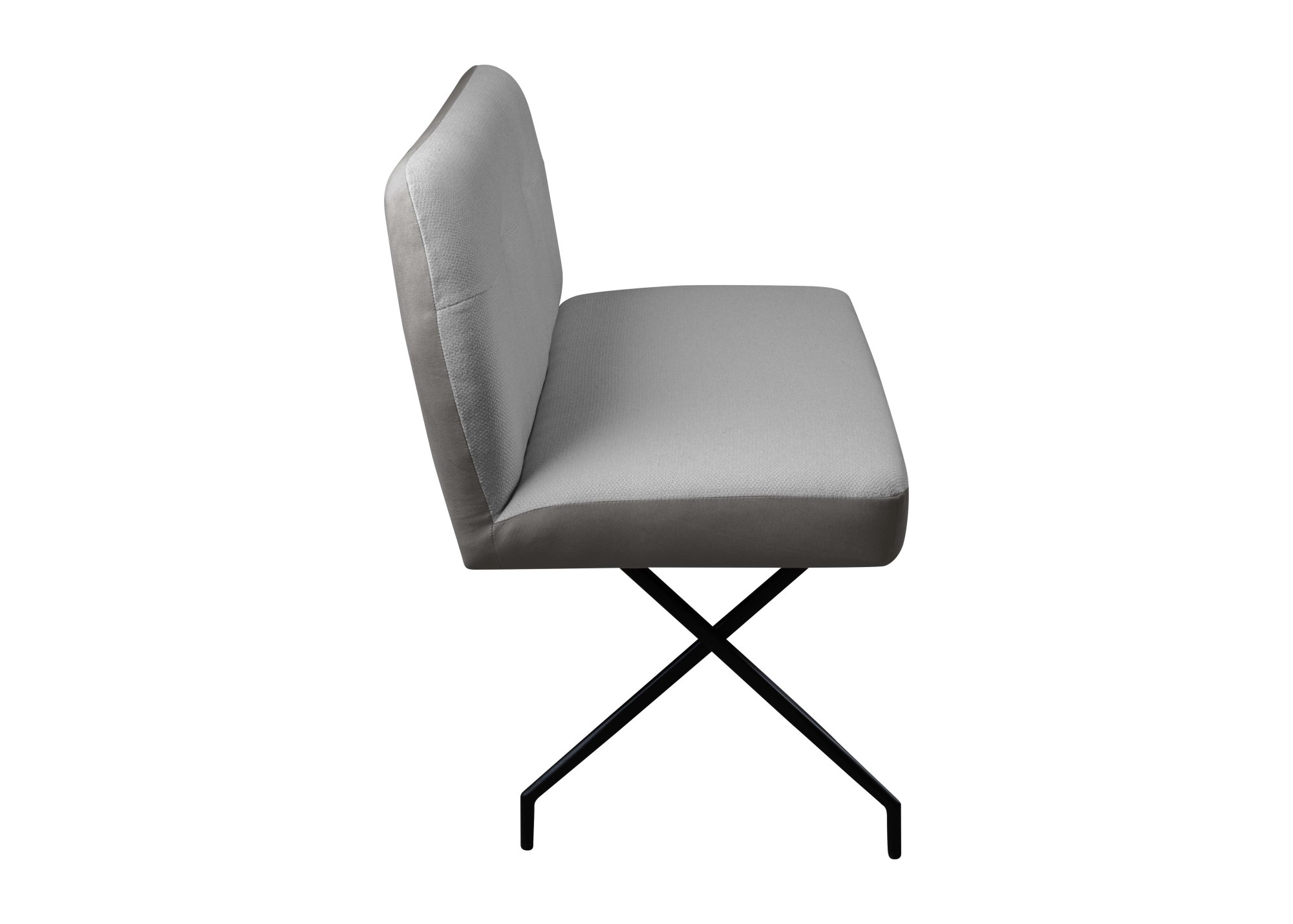 Home affaire Sitzbank »Bruna Esszimmerbank, Bank, Küchenbank, Polsterbank« Mattschwarzes Metallgestell, 2-Stoff-Design, Wellenfederung im Sitz