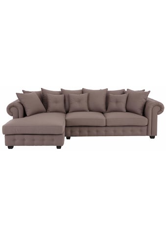 Home affaire Ecksofa »San Pedro« Knopfheftung ant R...