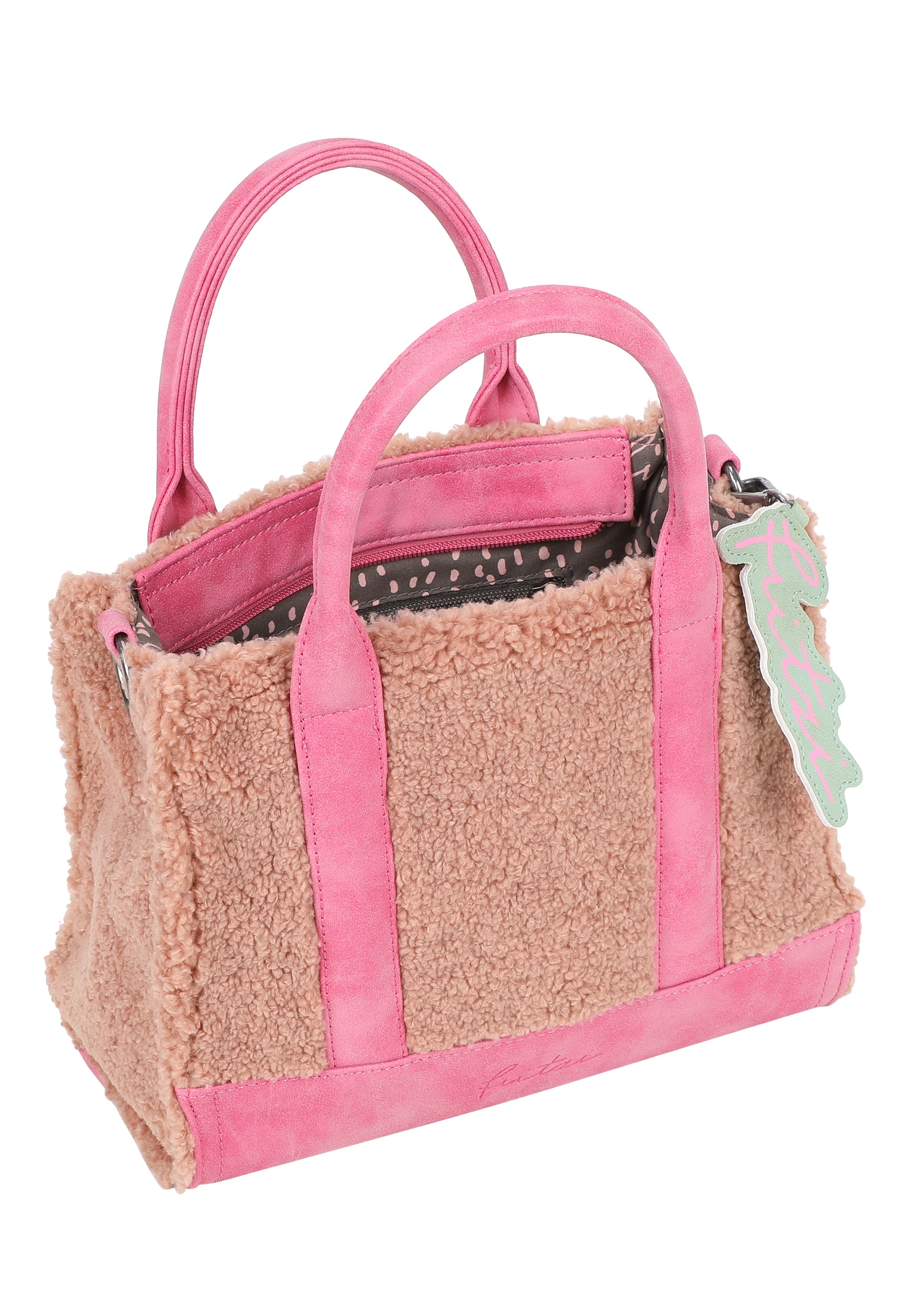 Fritzi aus Preußen Schultertasche »Fritzi Square Limited Teddy«, mit kuschelig-weicher Oberfläche