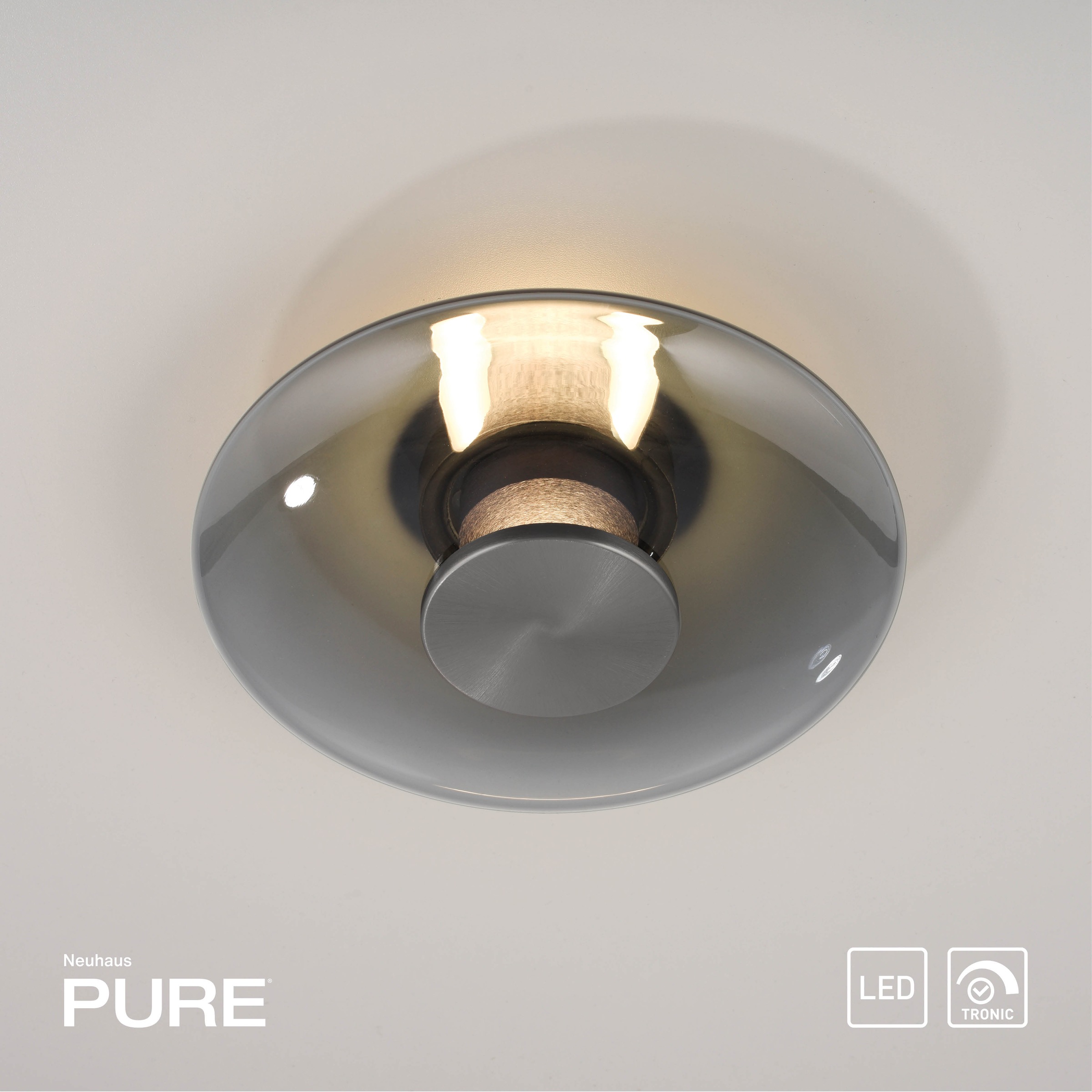 Neuhaus PURE LED Deckenleuchte »PURE Vitrum« LED-Board 1 Stk. Warmweiß Dimmfähig über separaten Dimmer, zeitloses Design