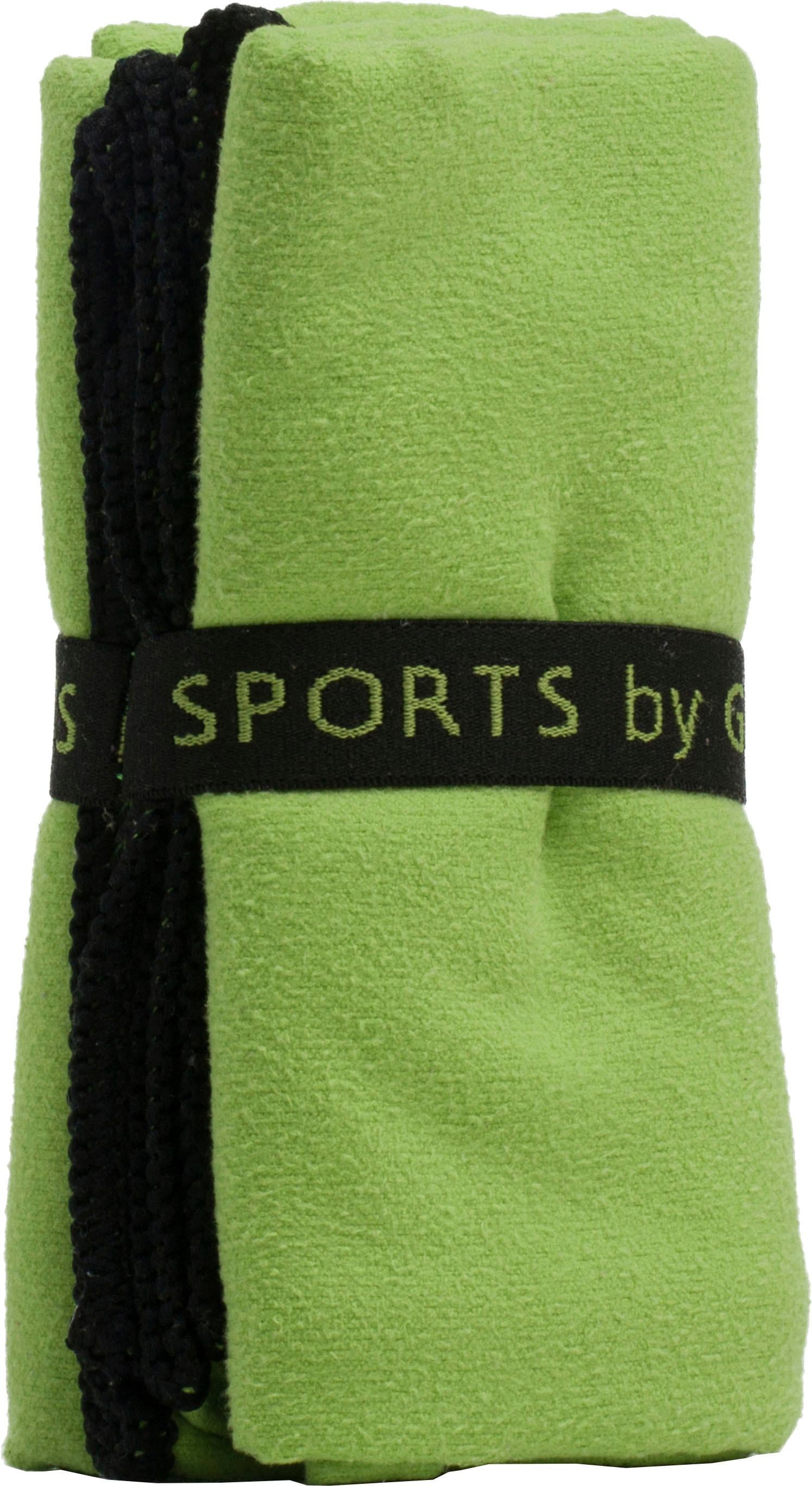 Gözze Sporthandtuch »Sports by Gözze«, (2 St., 2er Set Sporthandtücher 50 x 100 cm), im Set, schnell trocknend, Mikrofaser, für Sport, Reisen & Camping