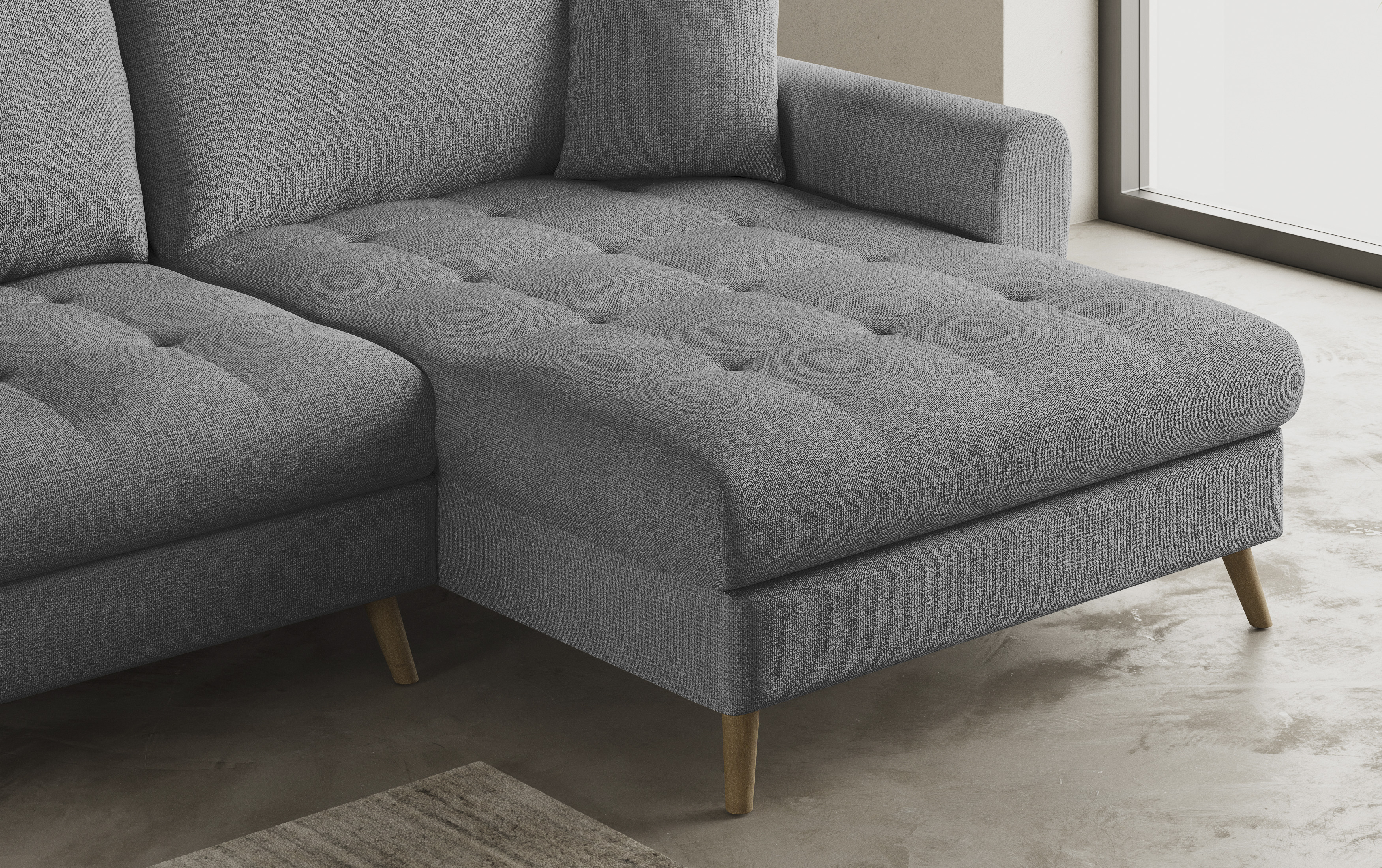 Thumbnail - Mr. Couch Ecksofa "Blackburn II L-Form", Wahlweise mit Kaltschaumpolsterung bis 140 kg belastbar