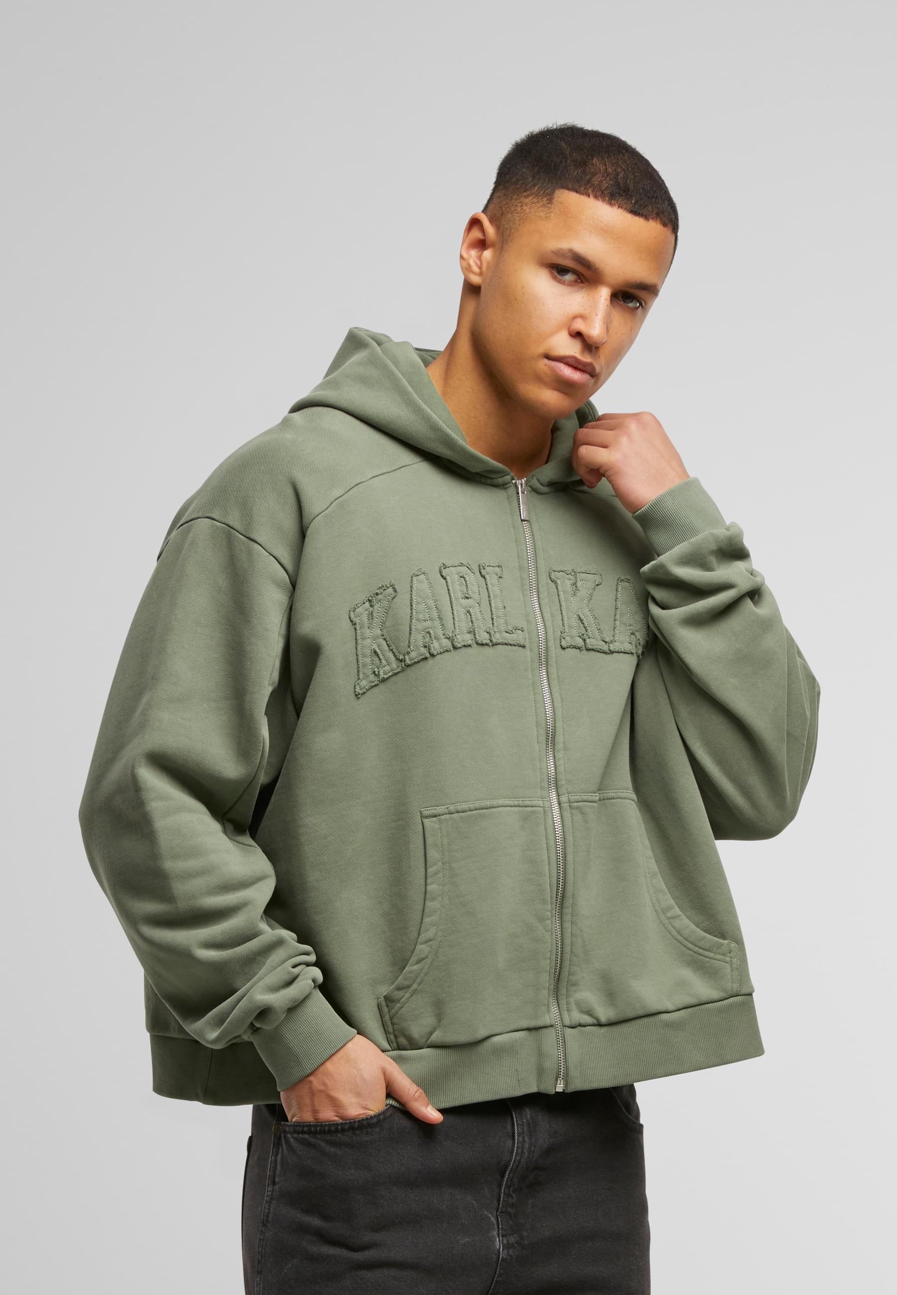 Karl Kani Sweatjacke »Karl Kani College Heavy Crop Zip Hoodie«