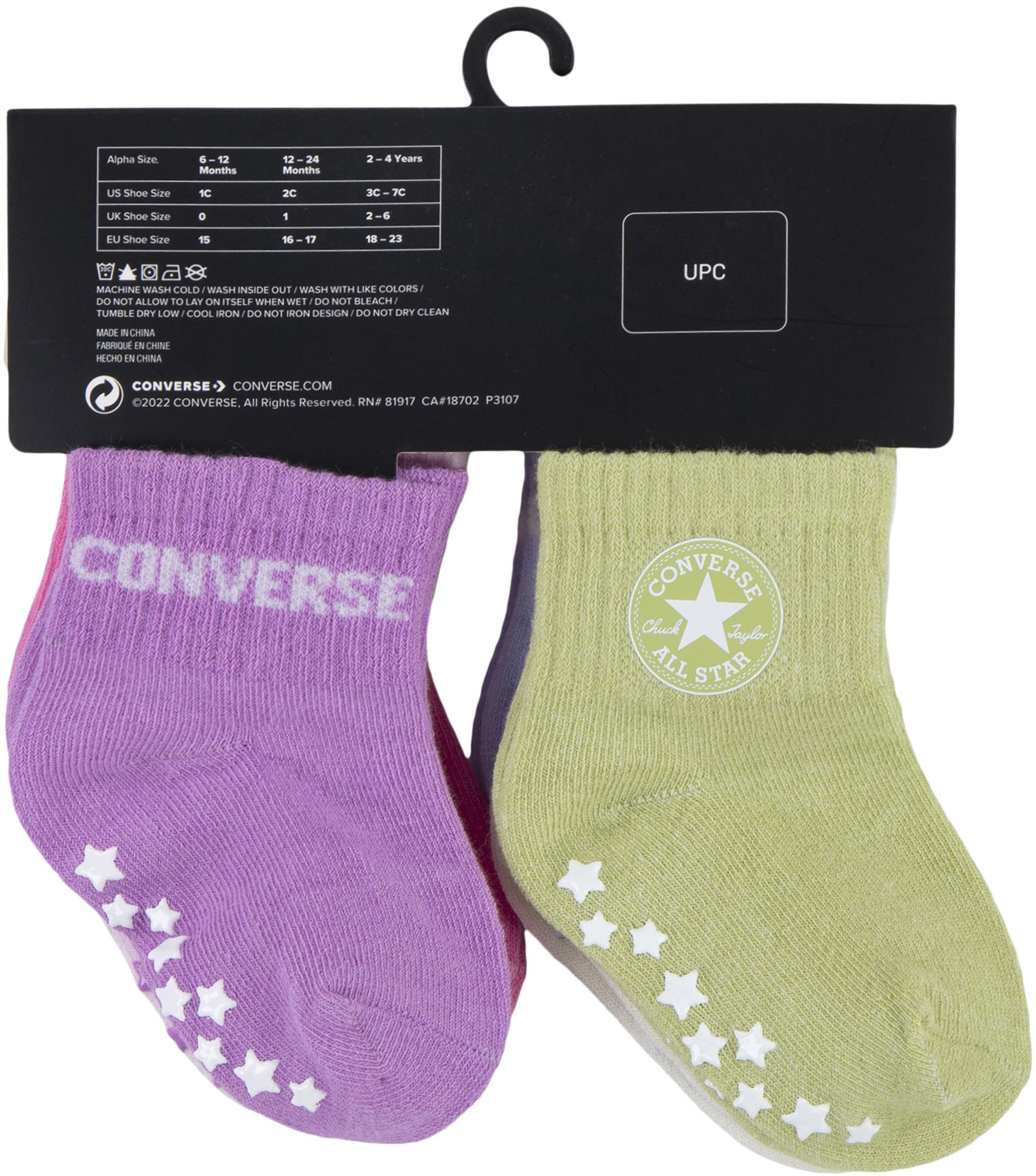 Converse Socken »CHN CORE 6PK GRIP INF TOD SCKS«
