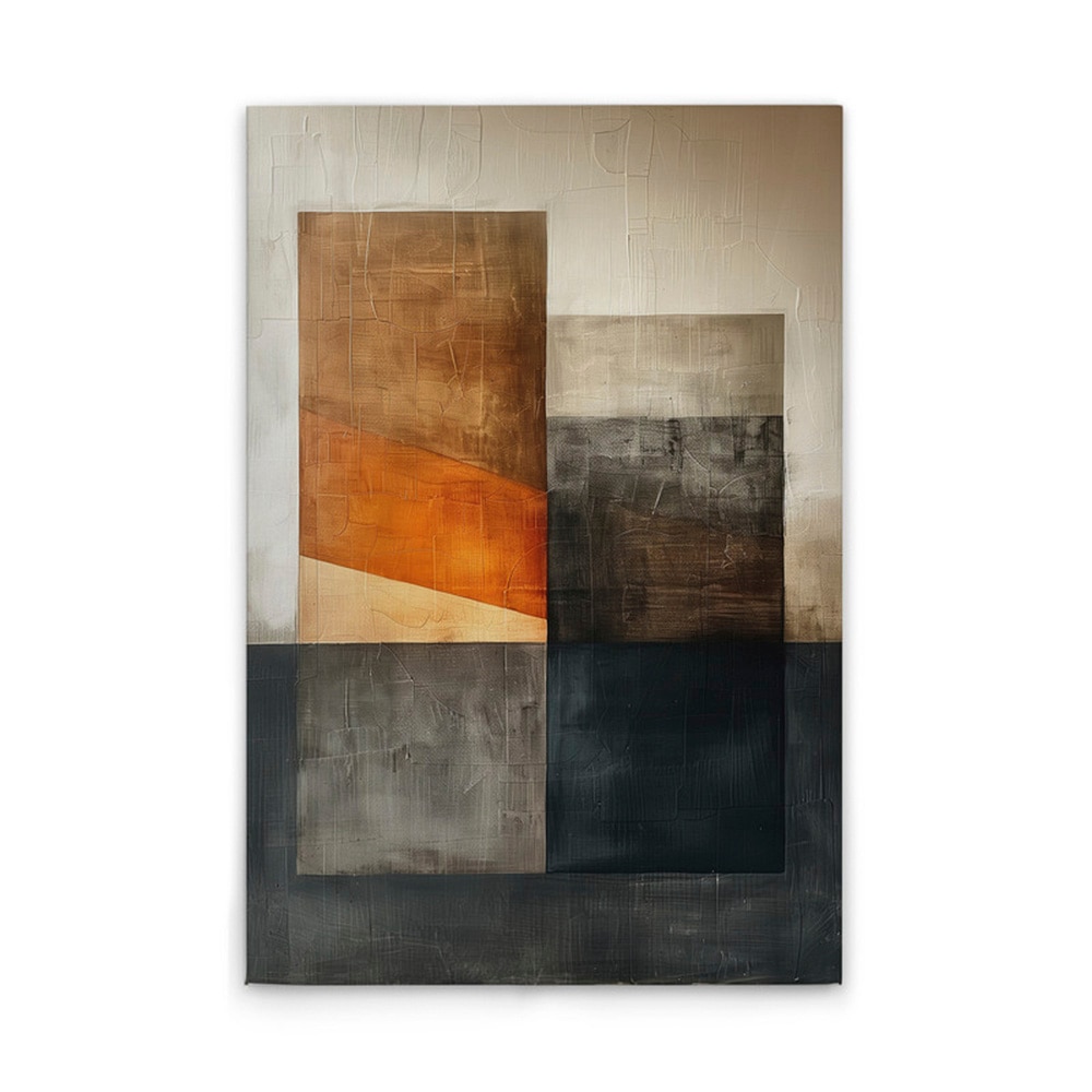 A.S. Création Leinwandbild "Block Art Areas - Wandbild Beige Orange Keilrah günstig online kaufen