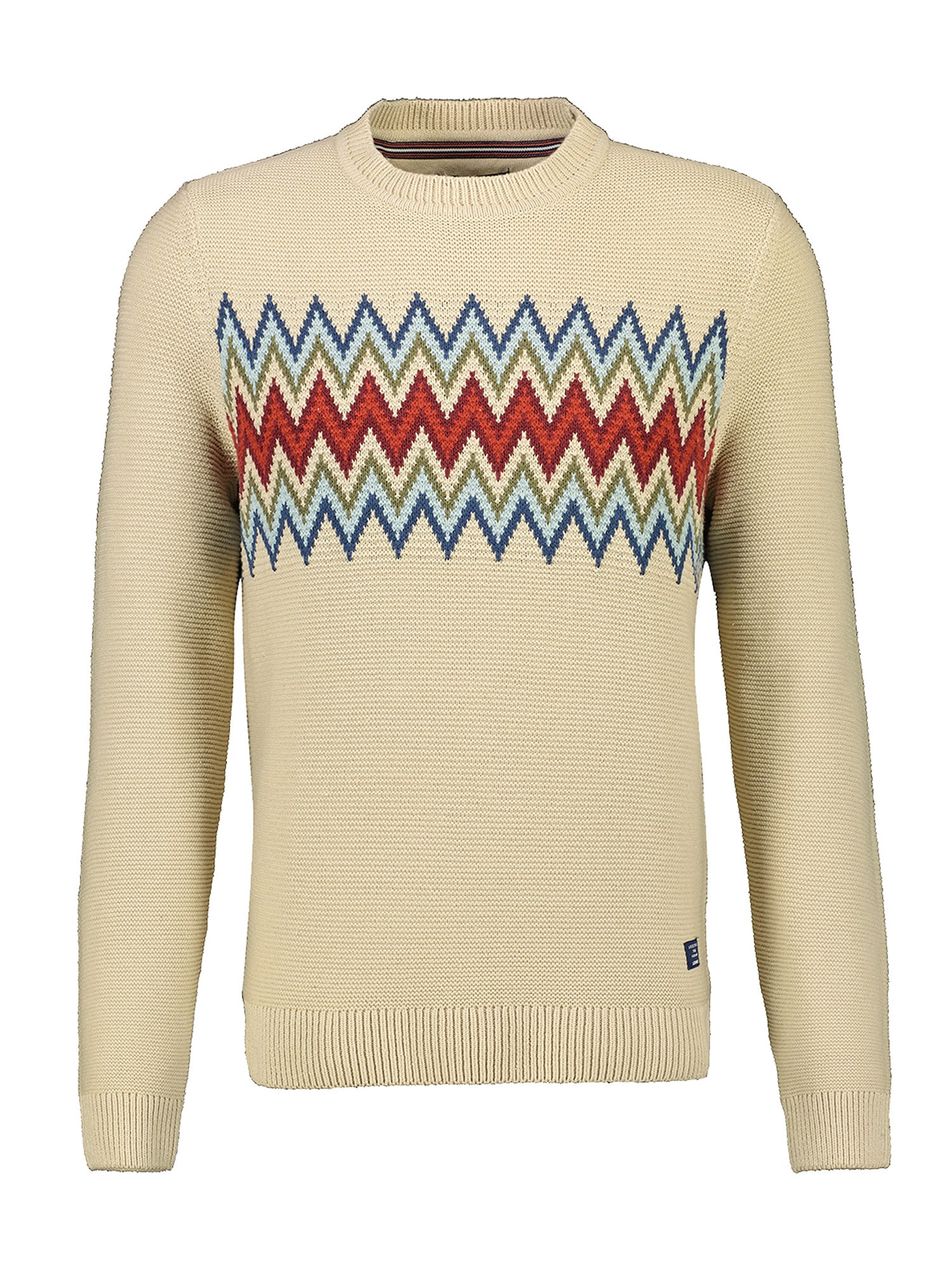 LERROS Norwegerpullover »LERROS Rundhalsstricker *Graphic Norway*«