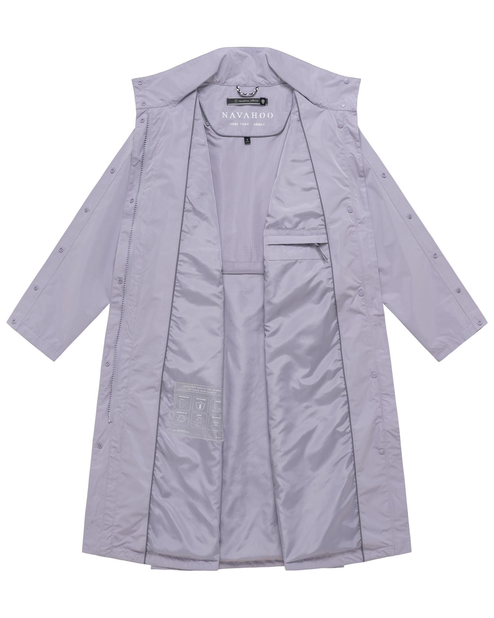 Navahoo Langmantel »Zenblüte 14« Modischer oversized Damen Parka mit krempelbaren Ärmeln