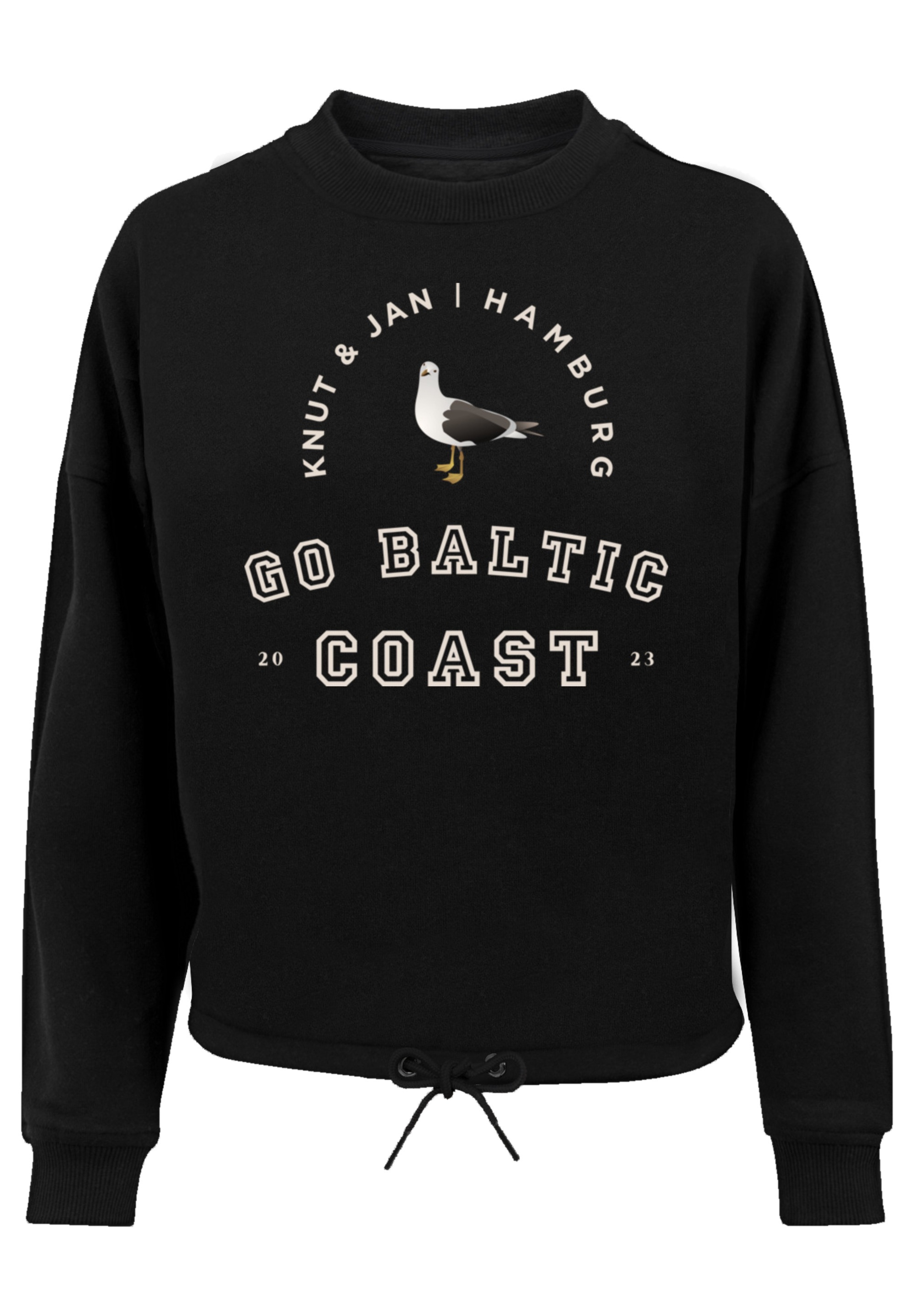 F4NT4STIC Sweatshirt »Möwe Knut & Jan Hamburg«, Print