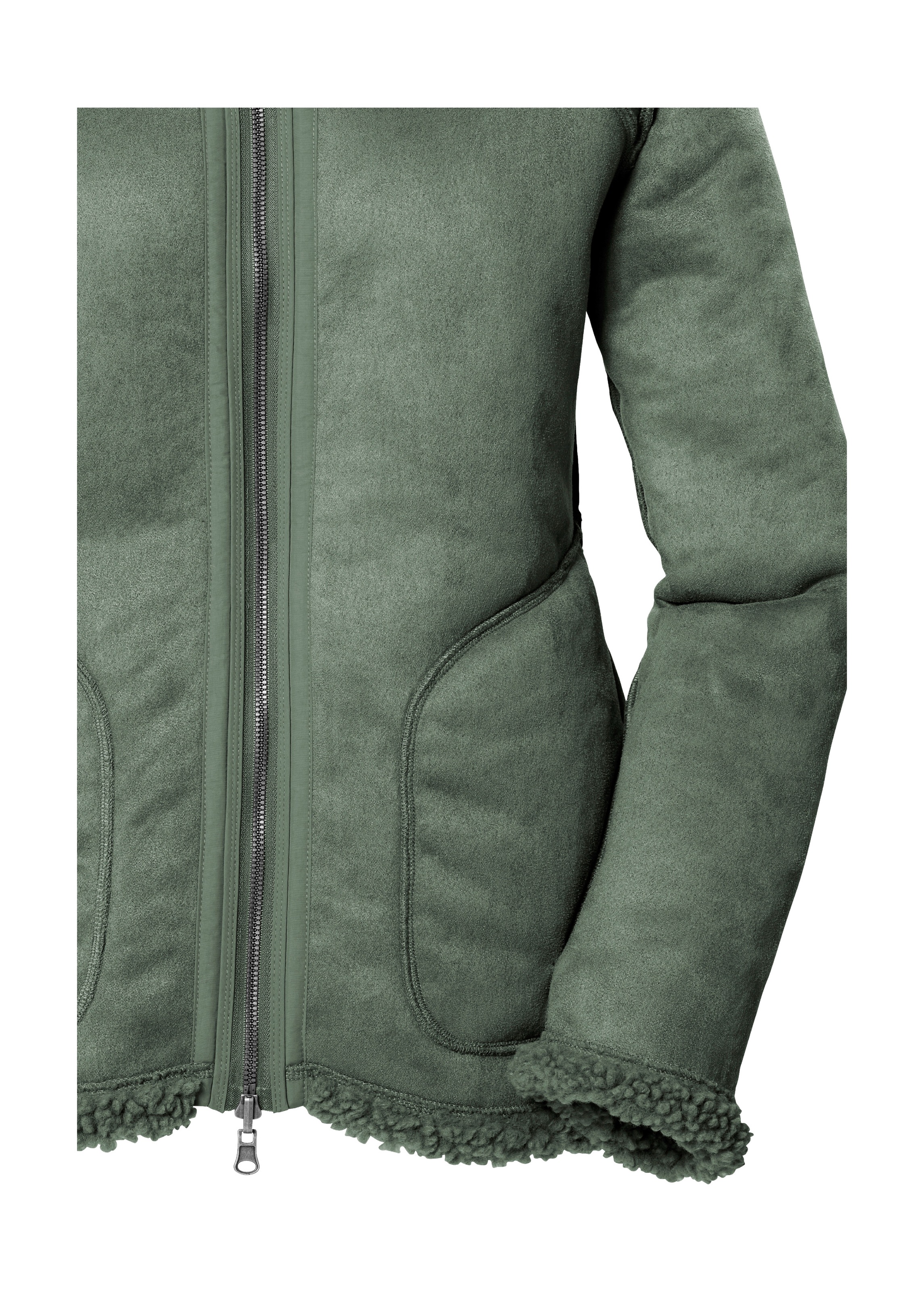G.I.G.A. DX by killtec Wendejacke »GW 62 WMN JCKT«, Wendbare Damenjacke in Wildlederoptik, warm, mit 4 Taschen