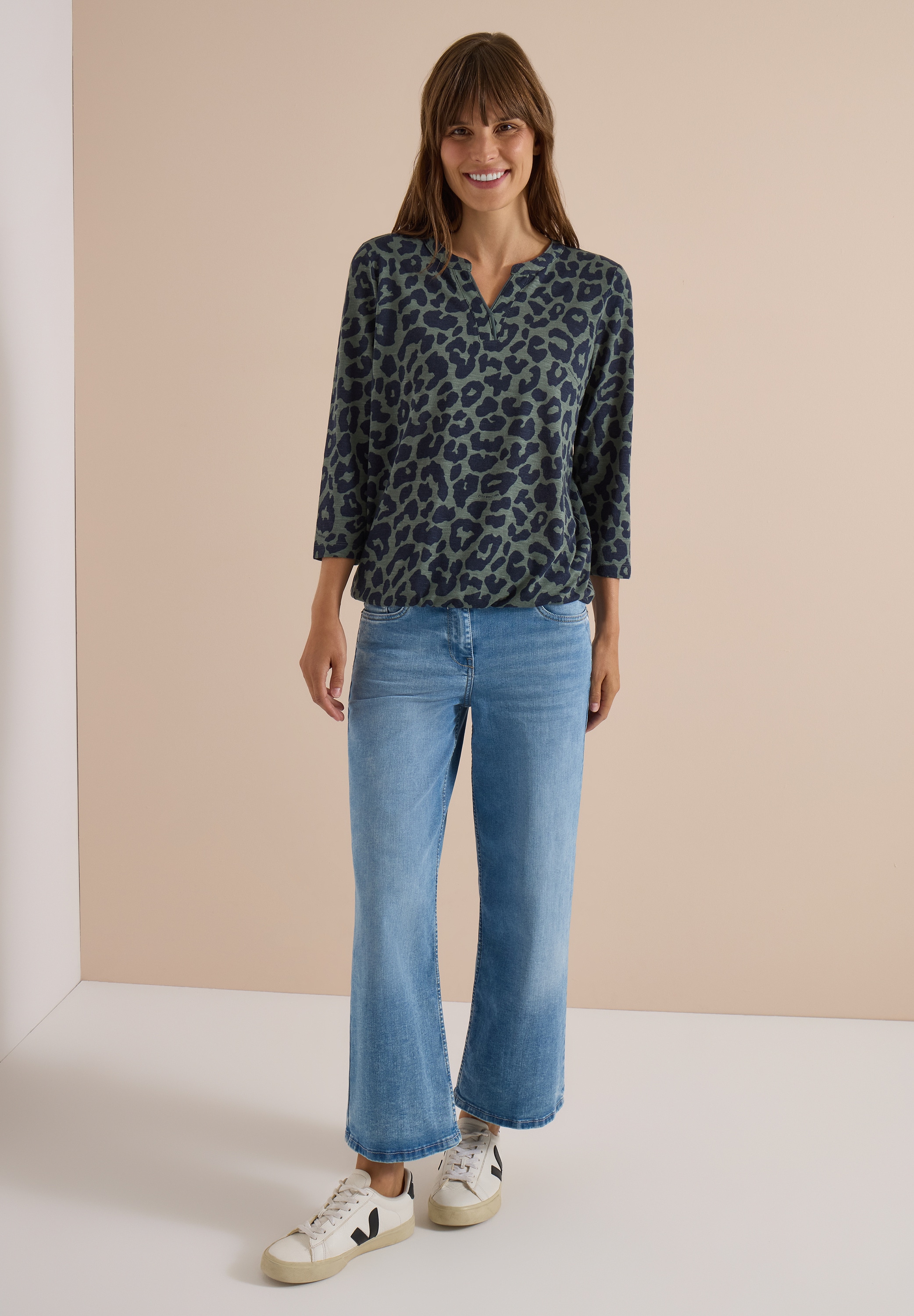 Cecil Print-Shirt im soften Baumwoll-Mix