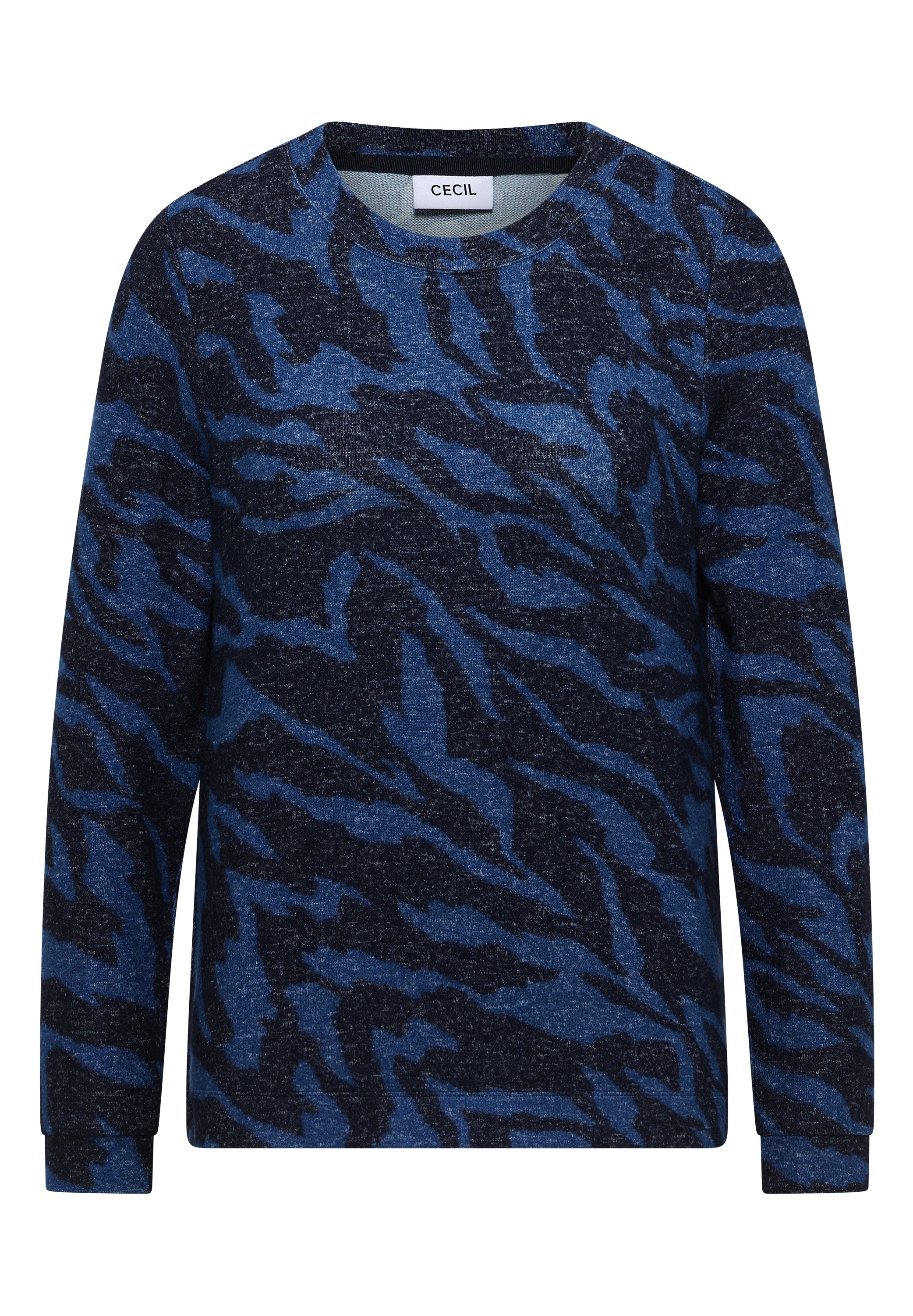 Cecil Langarmshirt, im Melange Look