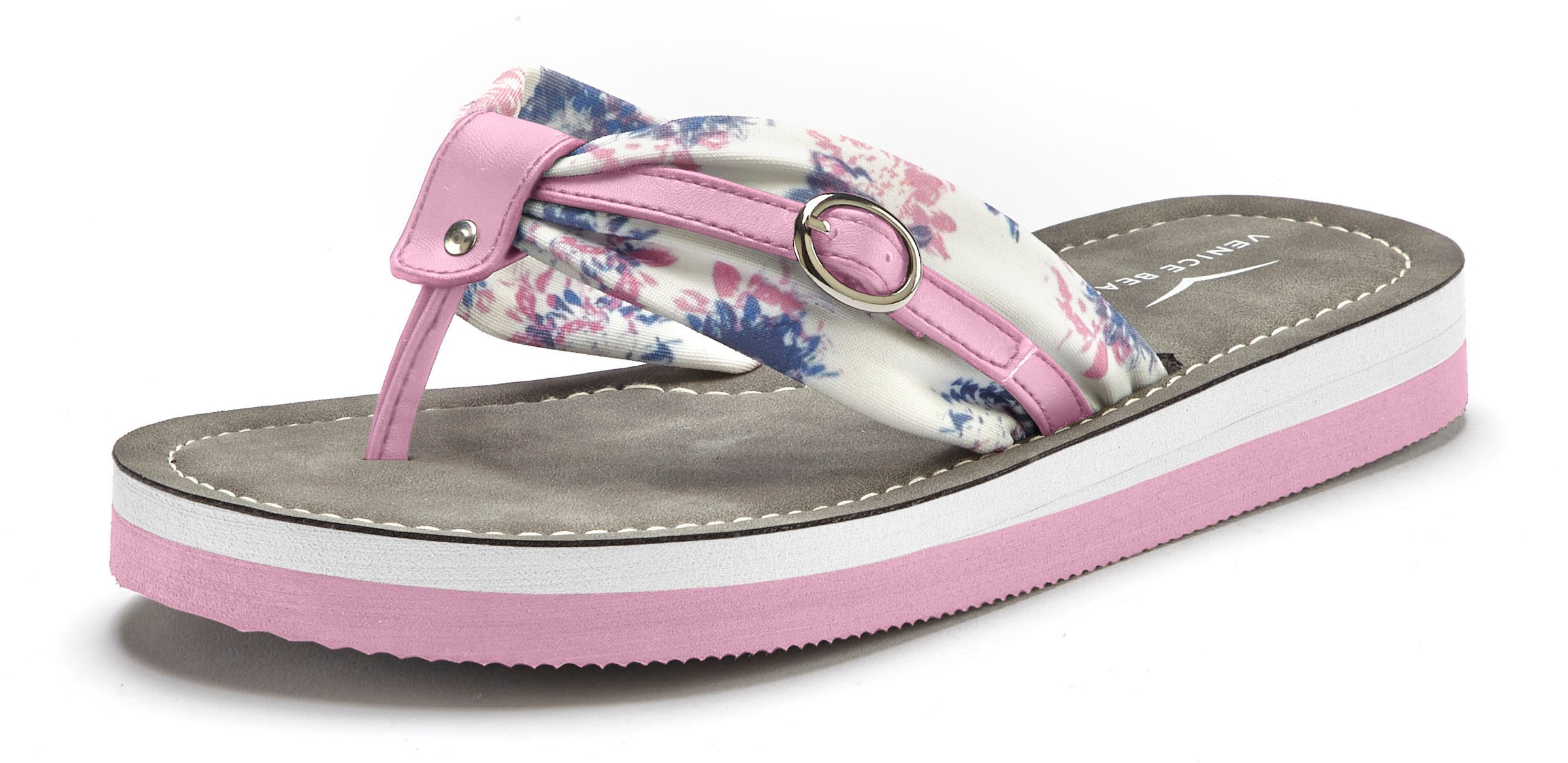 Venice Beach Badezehentrenner, Flip Flop mit modischem Print VEGAN