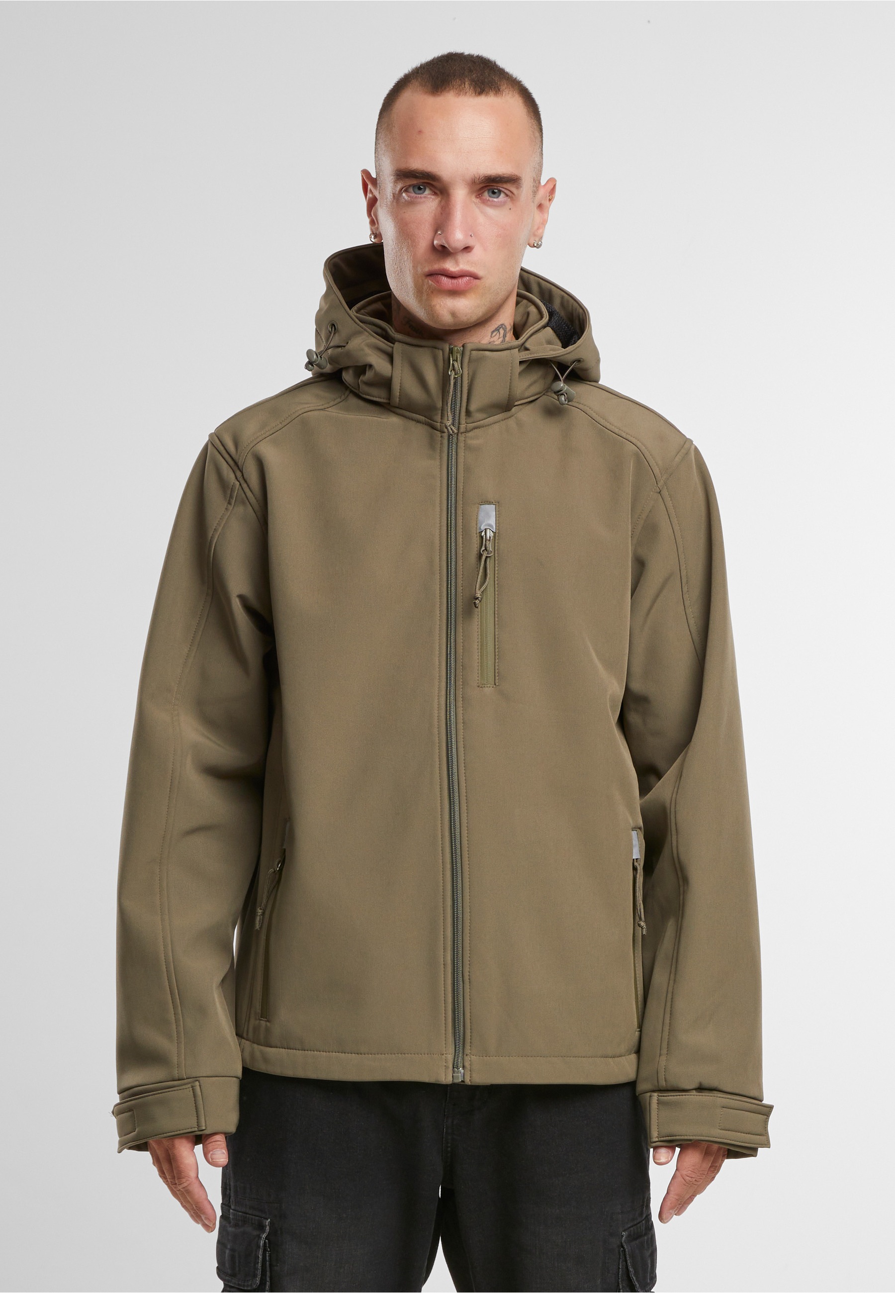 Brandit Allwetterjacke »Brandit Softshelljacket Hurricane« 1 Stk. tlg. mit Kapuze