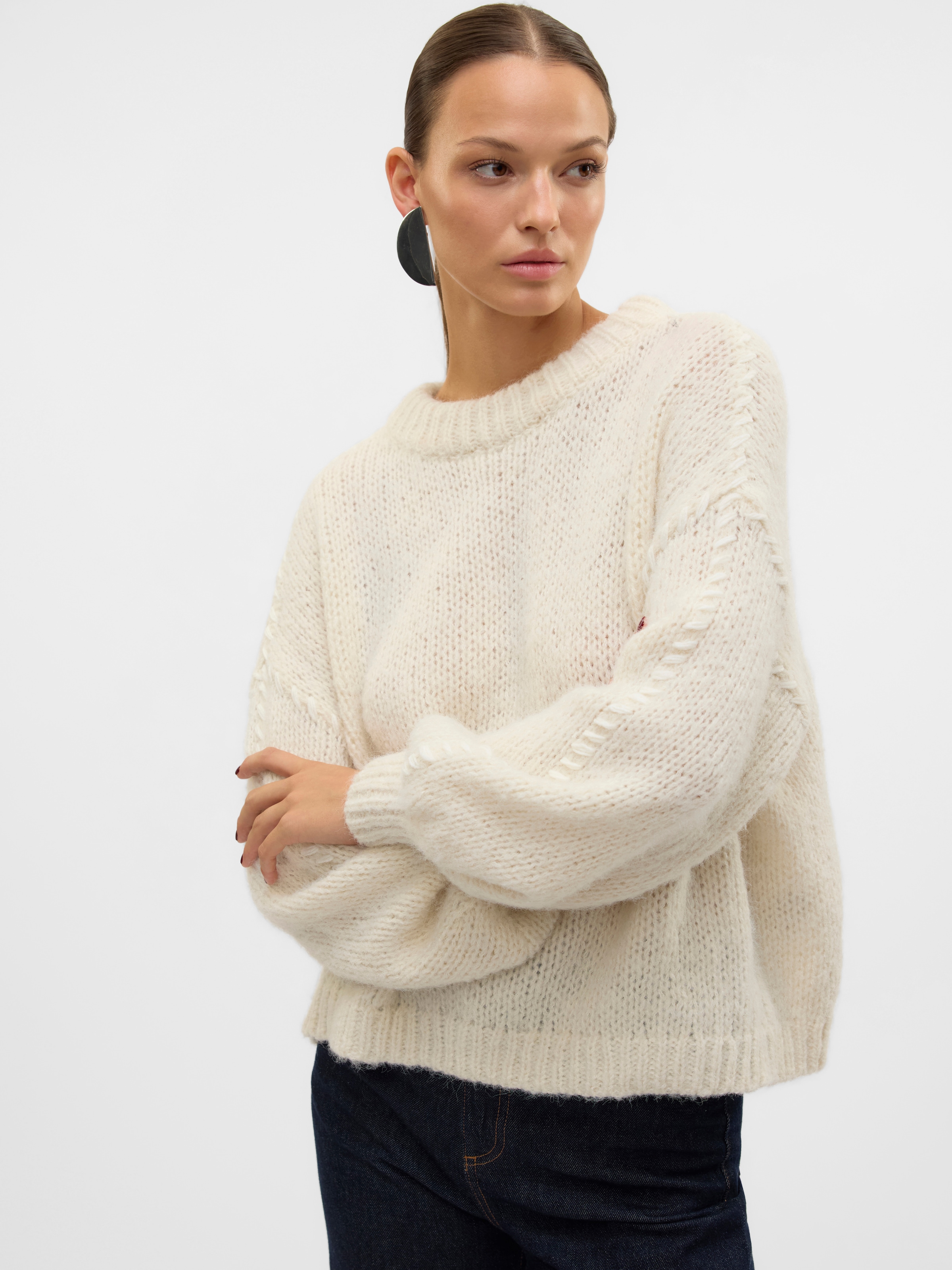 Vero Moda Rundhalspullover »VMFENG LS O-NECK PULLOVER GA BOO«
