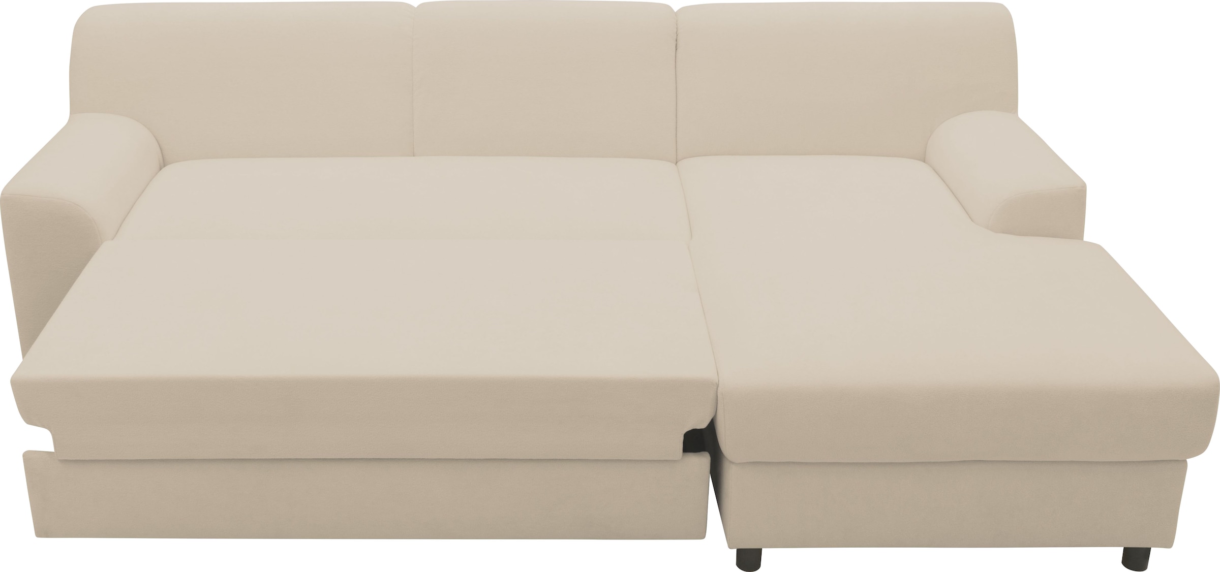 INOSIGN Ecksofa »Turah 2, L-Form, in Cord u. wasserabweisender Microfaser, Federkern«, B/T/H: 241/146/79 cm, incl. Zierkissen, wahlweise mit Bettfunktion