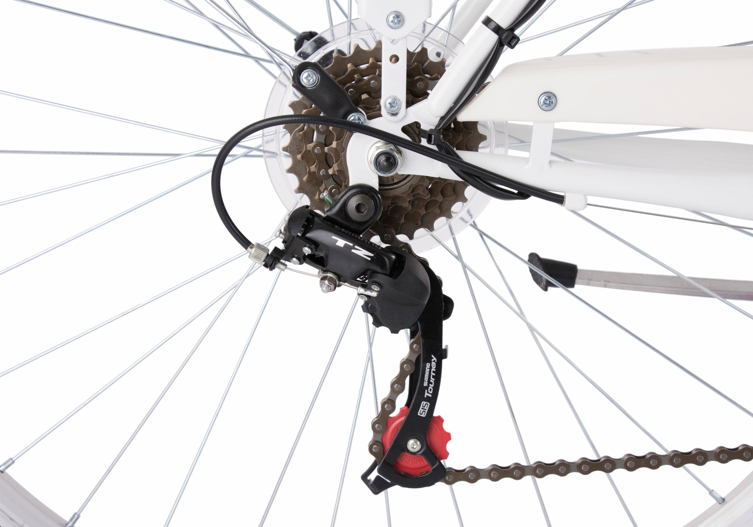 KS Cycling Cityrad »Stowage«, 6 Gang, Shimano, Tourney Schaltwerk, Kettenschaltung, für Damen, Kettenschaltung