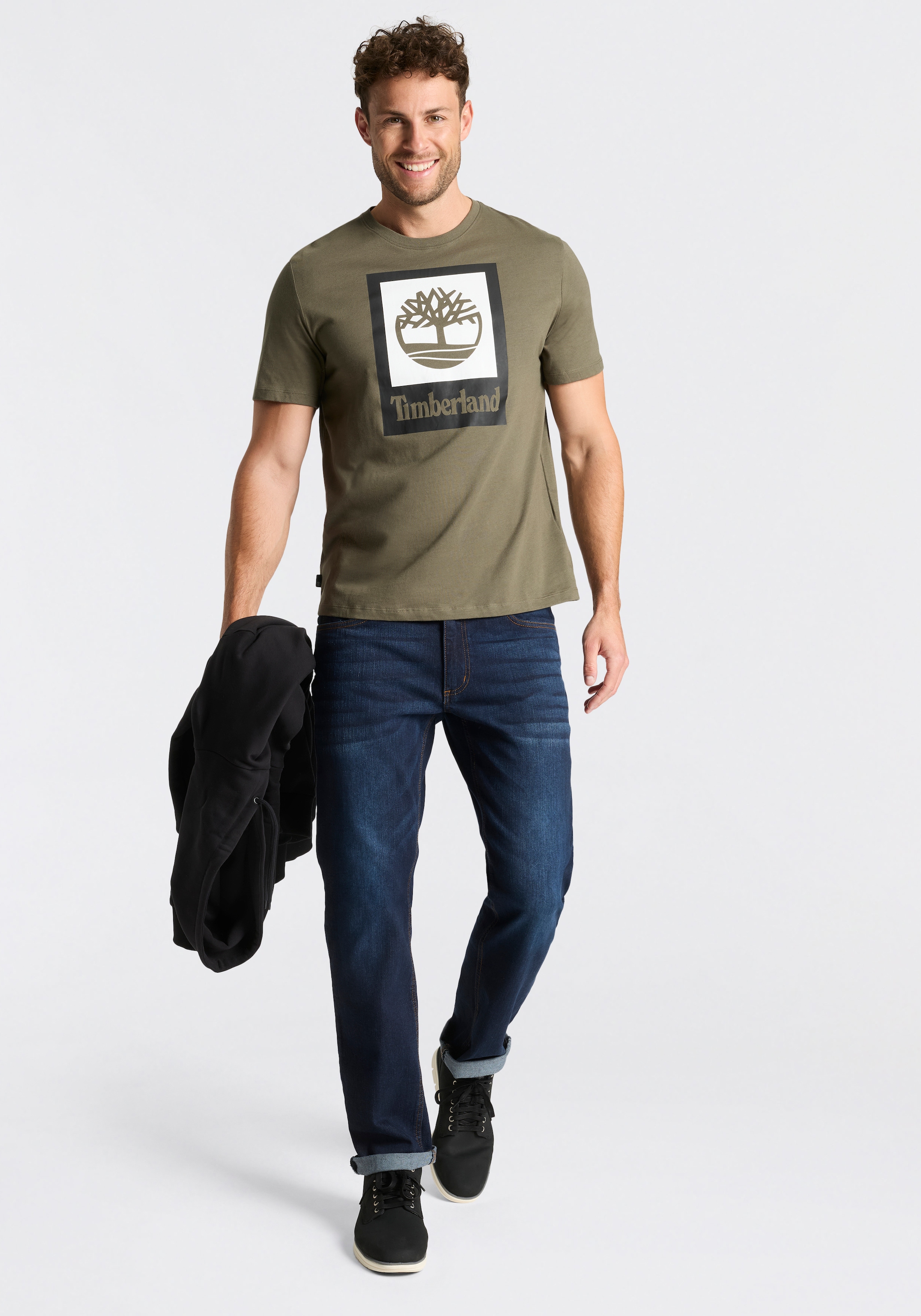 Timberland T-Shirt "STACK LOGO Colored Short Sleeve Tee" UNISEX günstig online kaufen