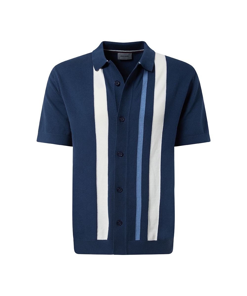 Pierre Cardin Poloshirt, mit durchgehender Knopfleiste günstig online kaufen