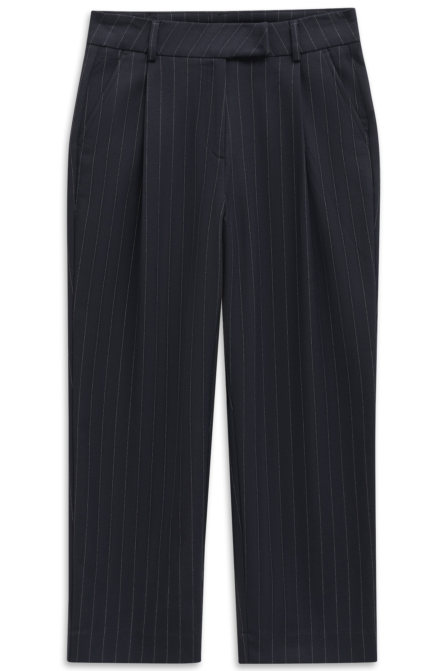 bugatti Bundfaltenhose »elegant«, mit Nadelstreifen und Stretch