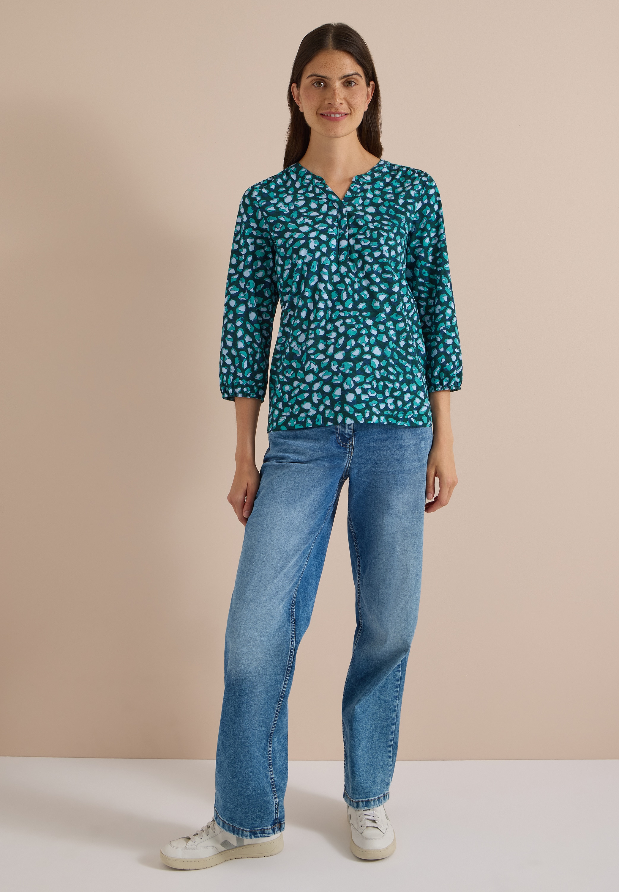Cecil 3/4-Arm-Shirt im soften Baumwoll-Mix