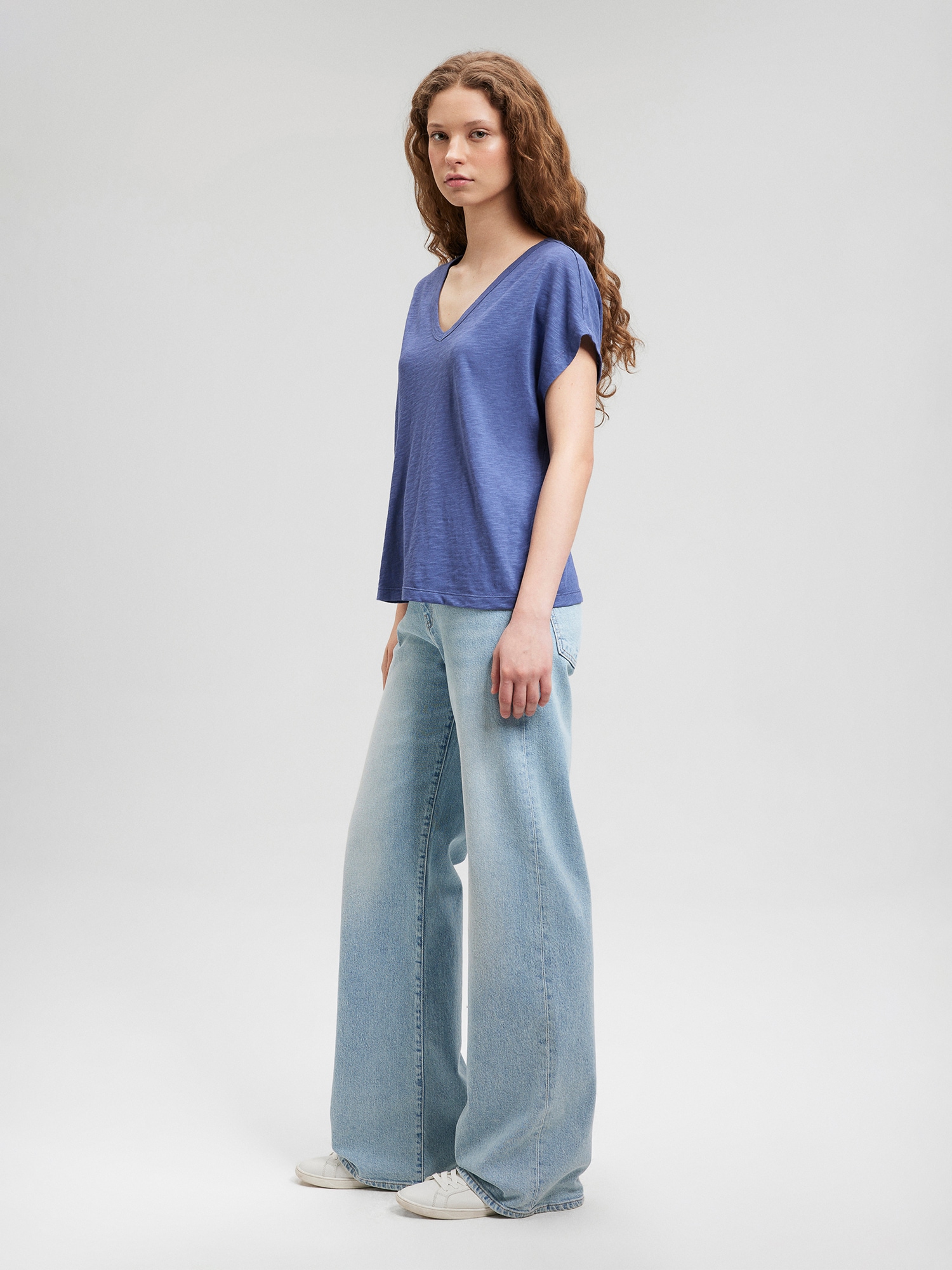 Mavi Kurzarmshirt »SHORT SLEEVE BASIC«, T-Shirt V-Neck
