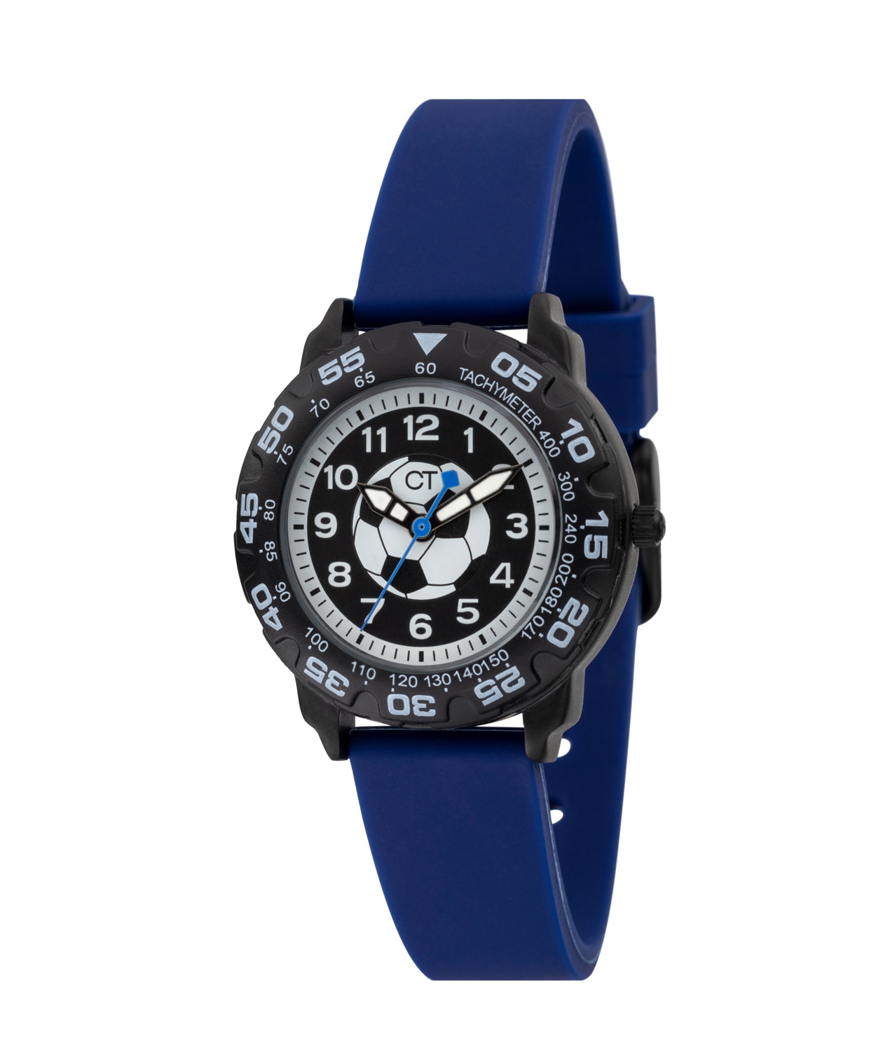 COOL TIME Quarzuhr »The Cool Blue Soccer«, Armbanduhr, Silikonarmband, Kinderuhr, Junge, analog