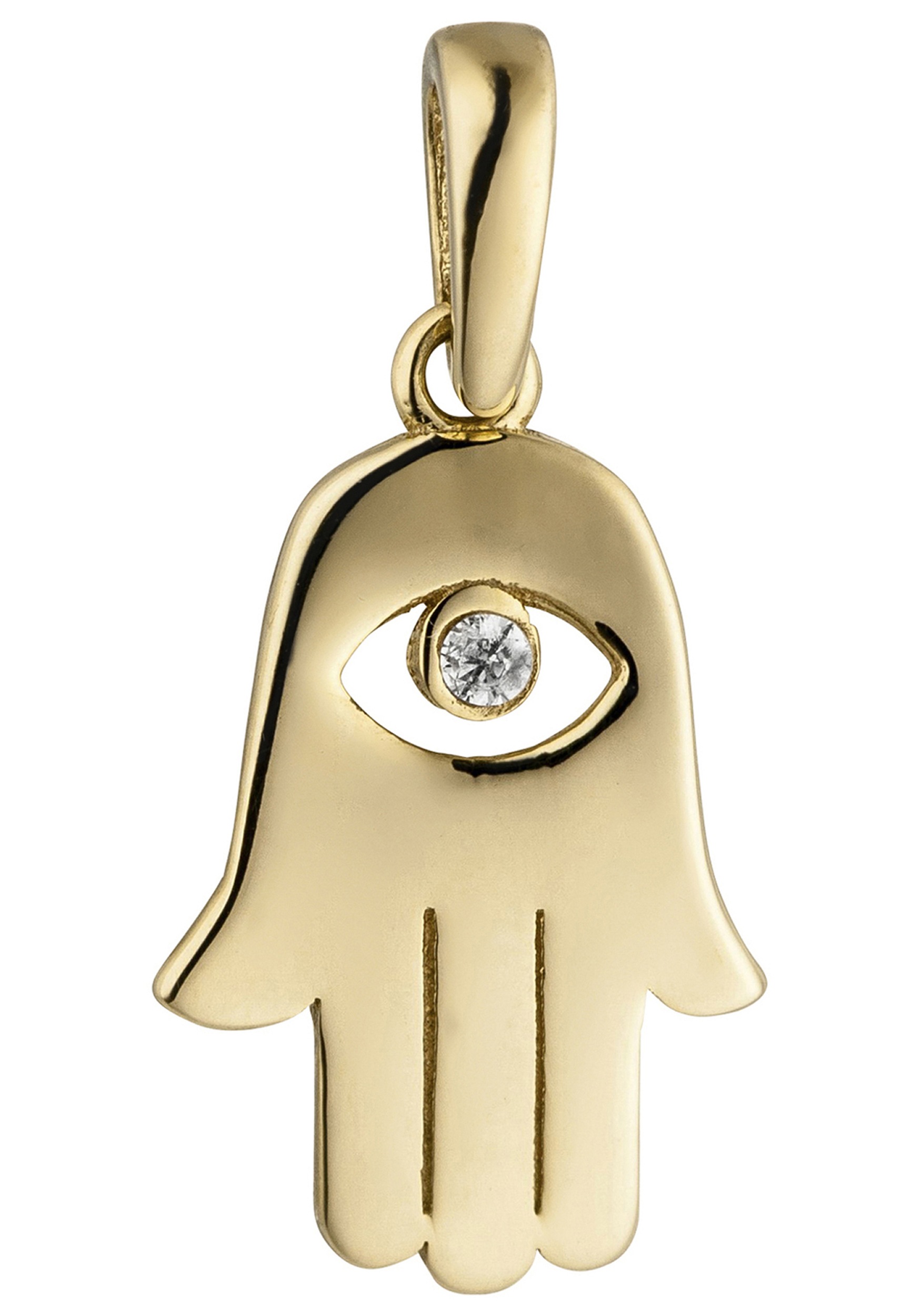 JOBO Hand Pendant Yellow Gold White