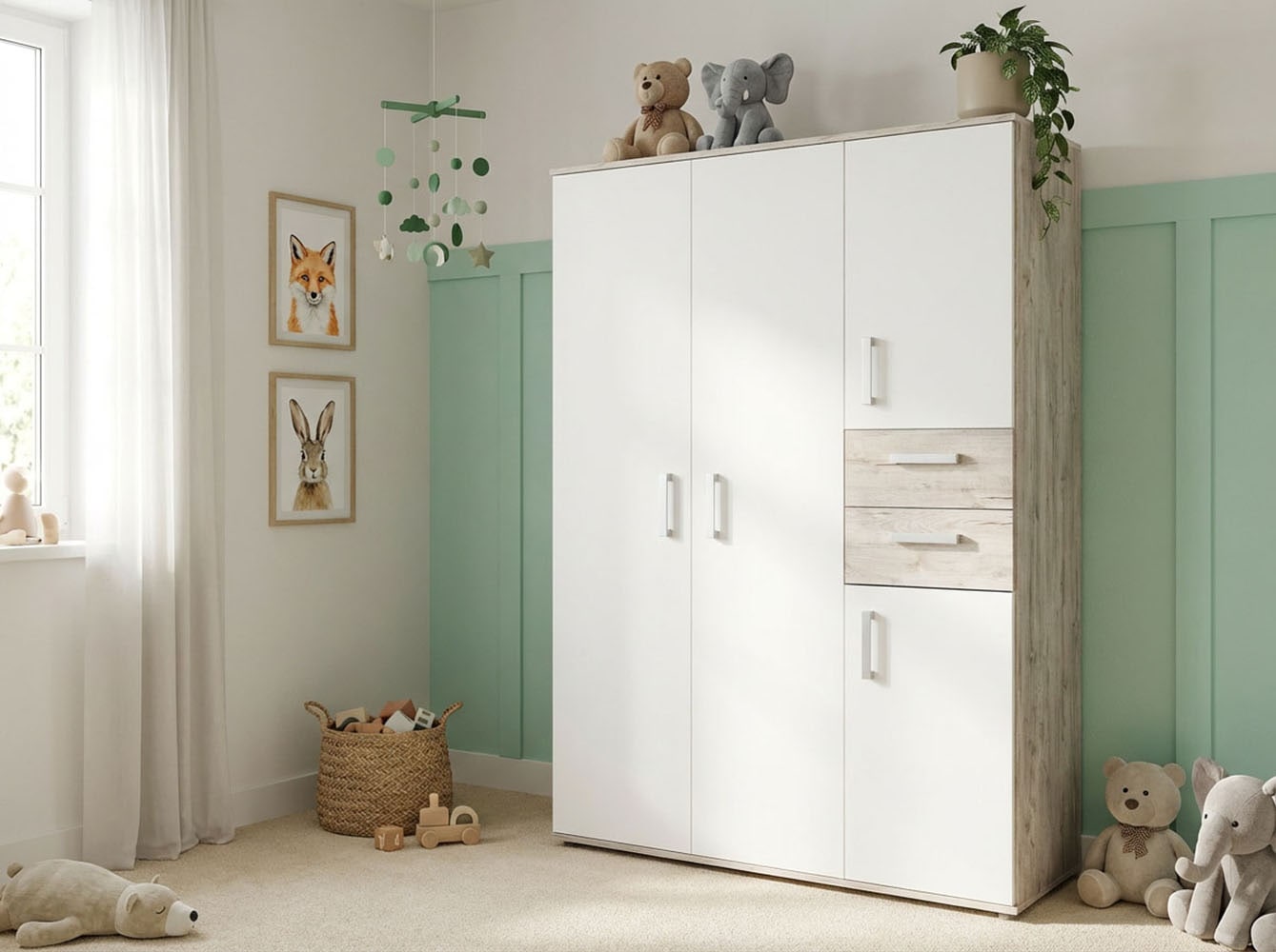 arthur berndt Kleiderschrank »Bente, Kinderkleiderschrank« Made in Germany