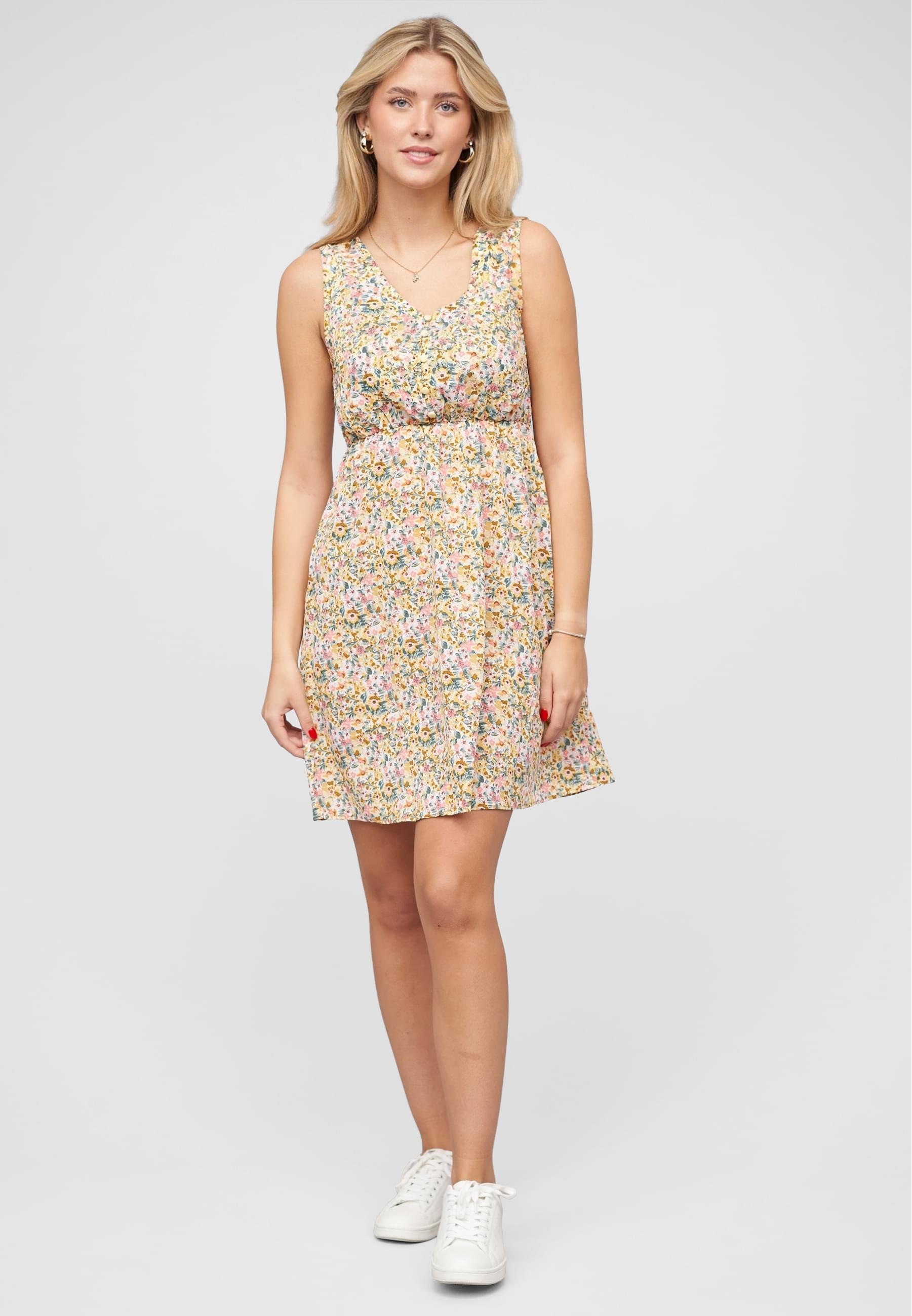 CLOUD 5IVE Shirtkleid »CLOUD 5IVE Leichtes Sommerkleid mit Knopfleiste« 1 Stk. tlg.