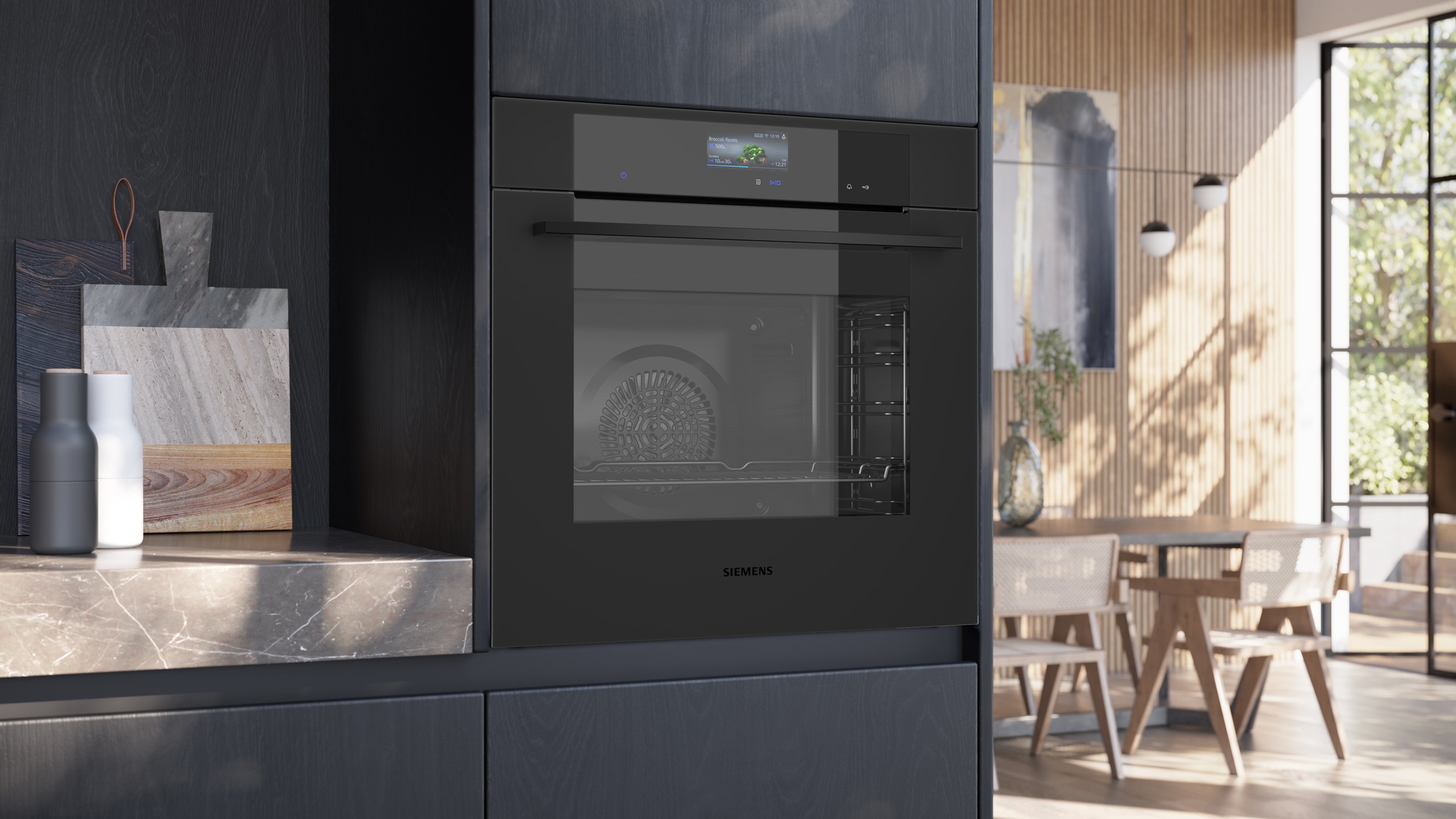 SIEMENS Pyrolyse Backofen iQ700 »HB776G1M1« mit Teleskopauszug nachrüstbar