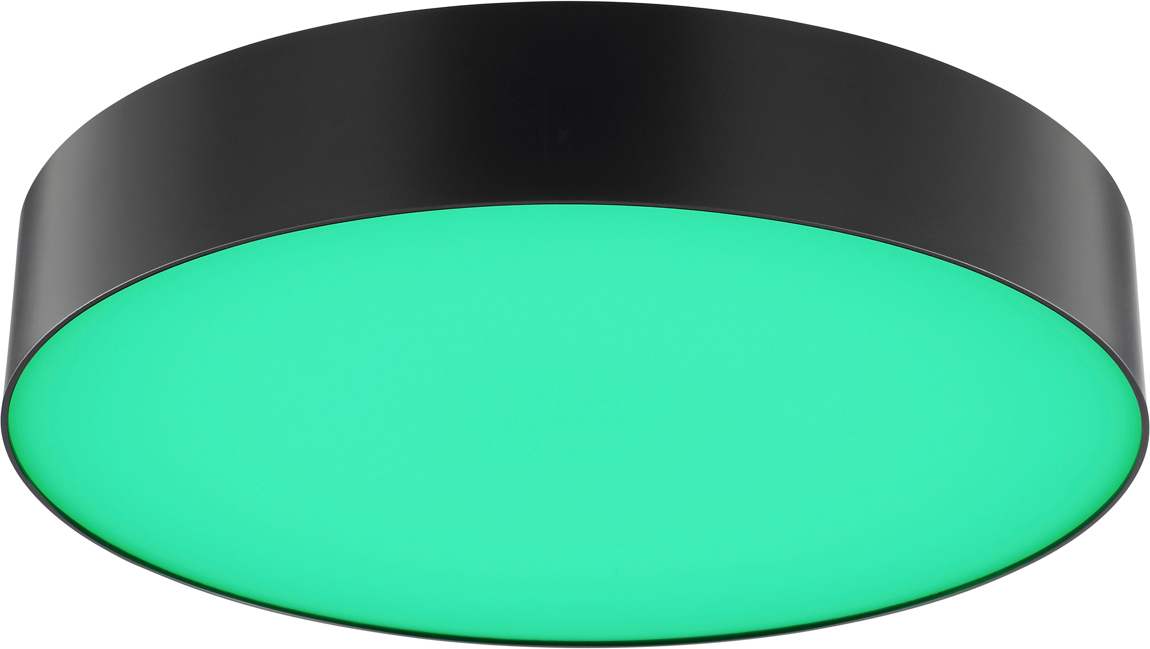 Brilliant LED Deckenleuchte »Samir« LED-Modul 1 Stk. warmweiß - kaltweiß Intense RGB, Ø 39 cm, 2300 lm, CCT 3000-6500 K, dimmbar, schwarz